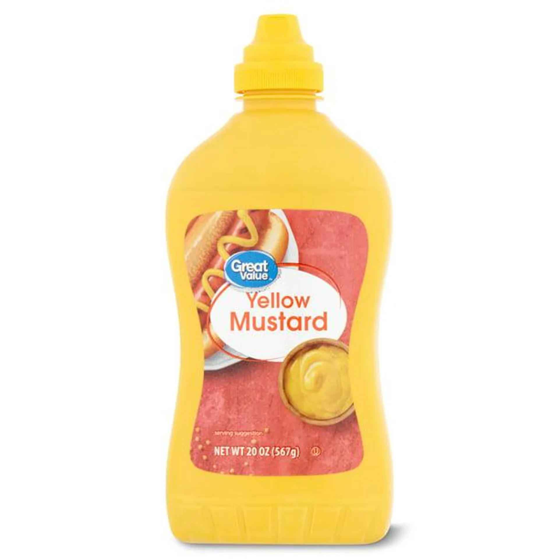 Great Value Yellow Mustard, 20 oz Squeeze Bottle