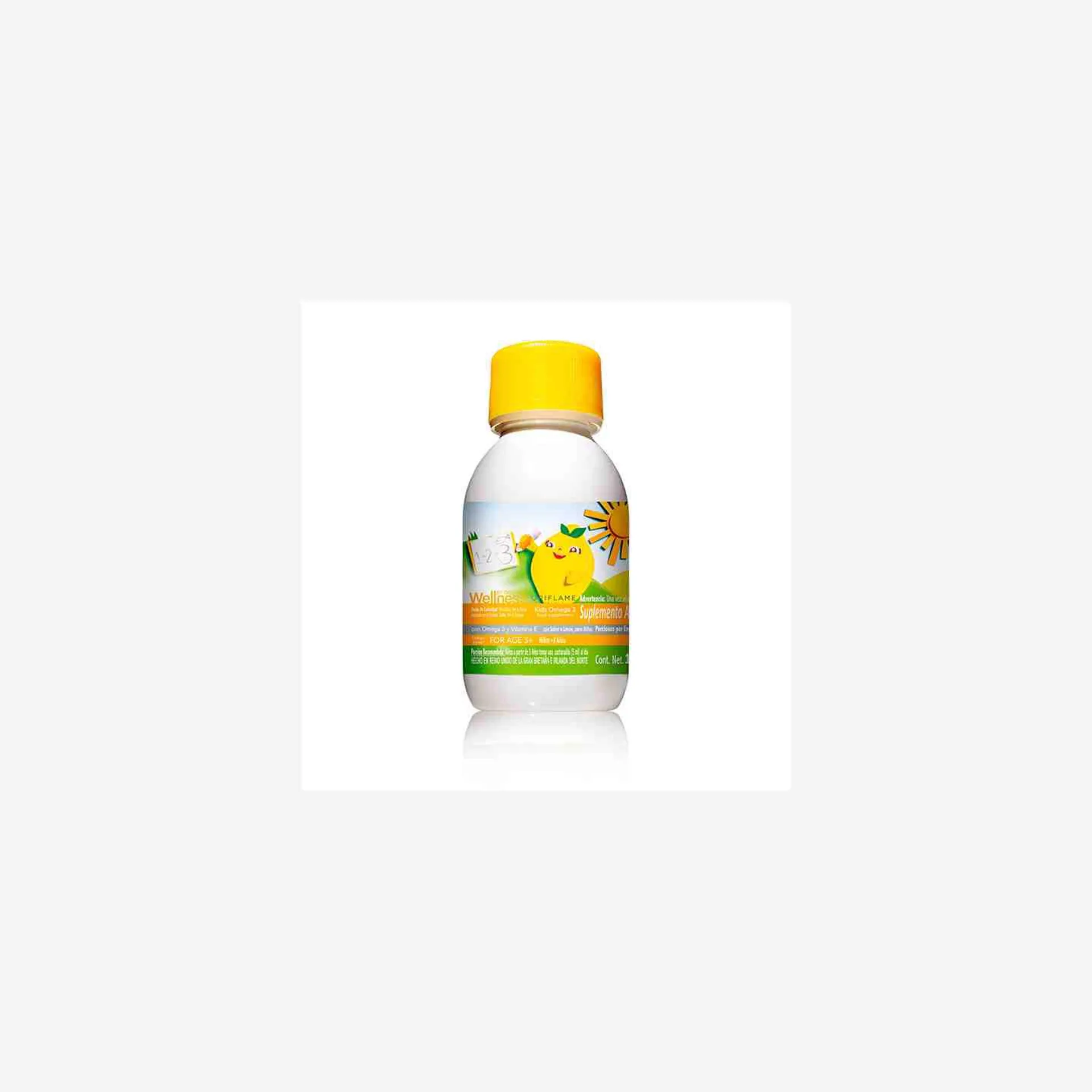 Suplemento Dietario con Omega 3 y Vitamina E con Sabor a Limón para Niños*