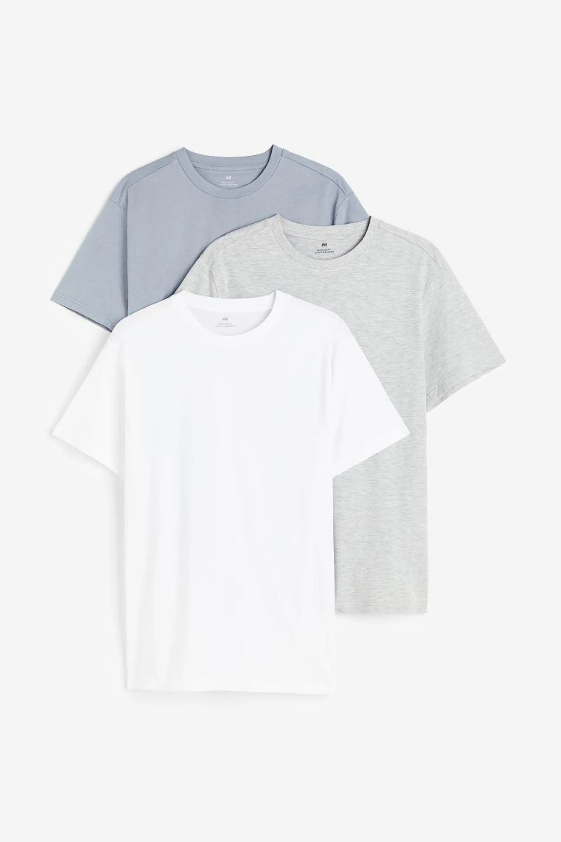 3-pack Regular Fit Round-neck T-shirts