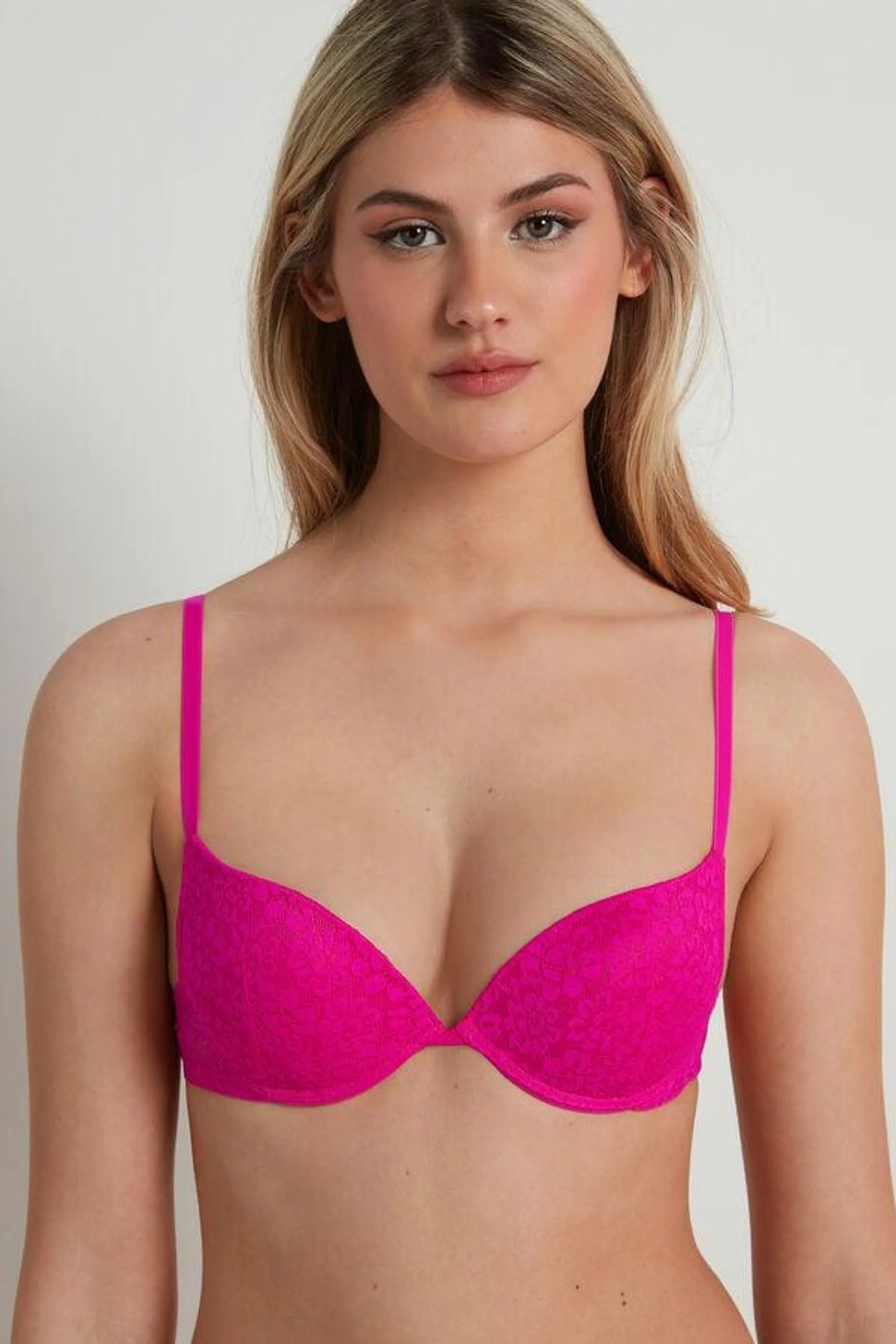 Reggiseno Super Push-up in Pizzo Riciclato Los Angeles