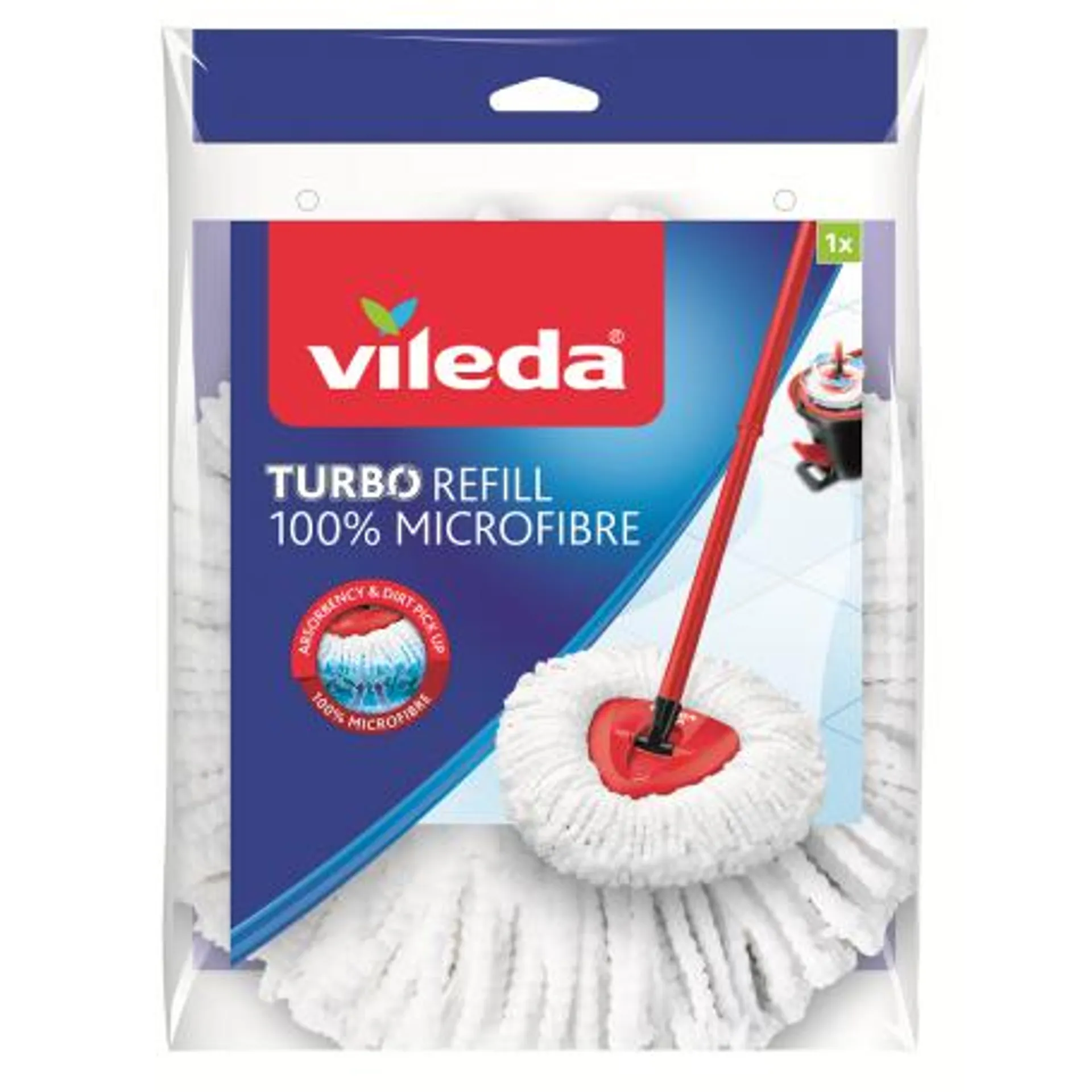 VILEDA - RICAMBIO TURBO SMART 100% MICROFIBRA FIOCCO