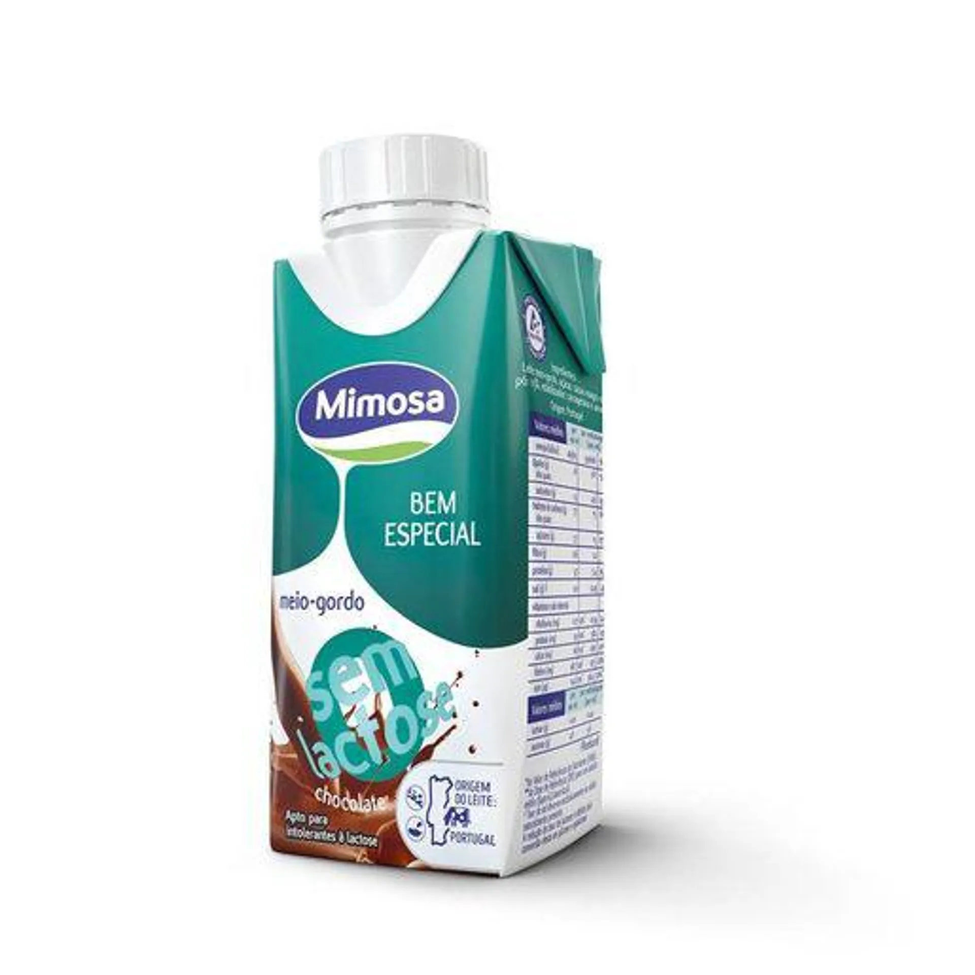 MIMOSA Leite Chocolate Meio Gordo Sem Lactose 200 ml