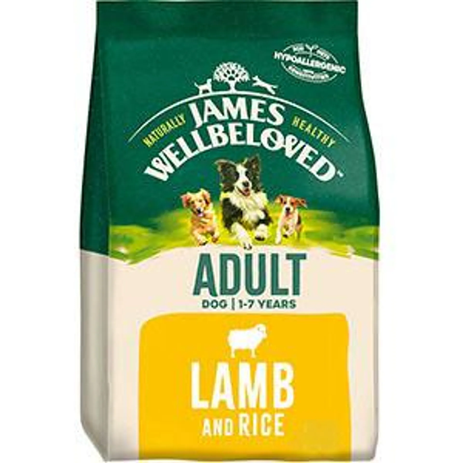 James Wellbeloved Dry Adult Dog Food Lamb & Rice 2kg