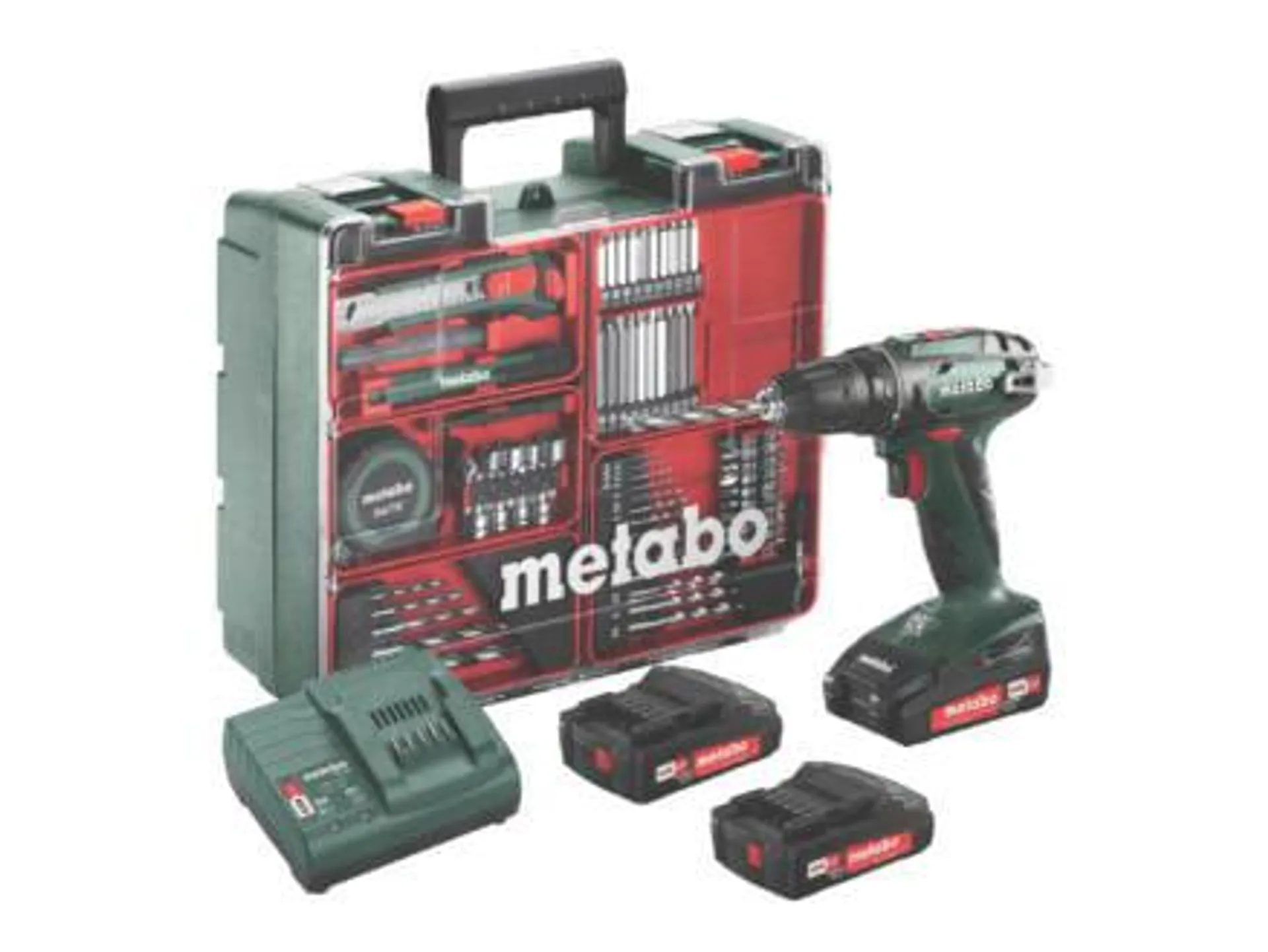 Metabo BS18 accu schroefboormachine 18V + 3 accu's + lader