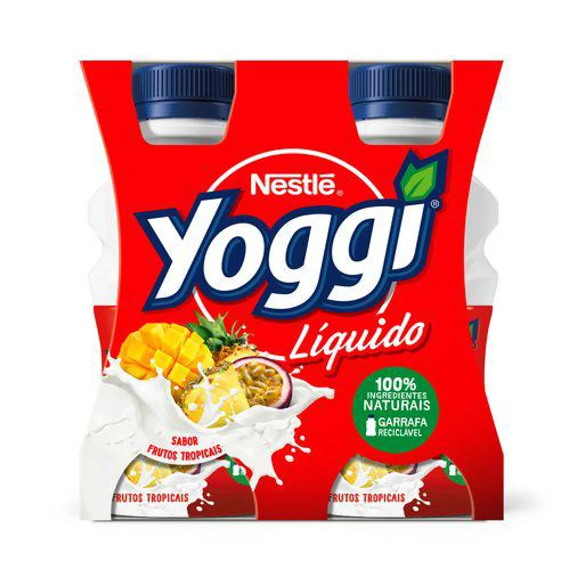 YOGGI Iogurte Líquido Aroma Frutos Tropicais 4x160 g