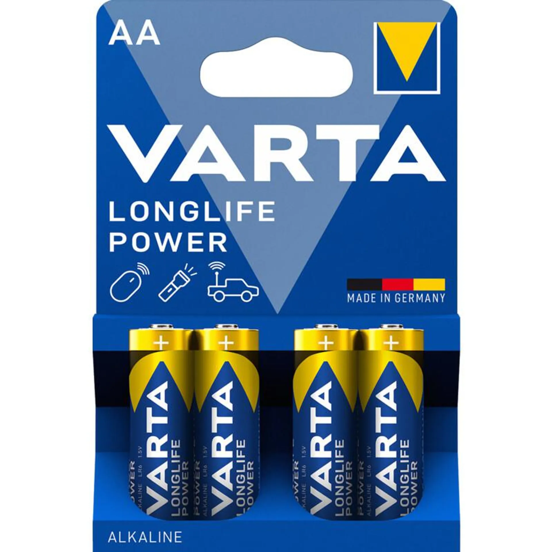Varta Longlife power AA alkaline batterijen