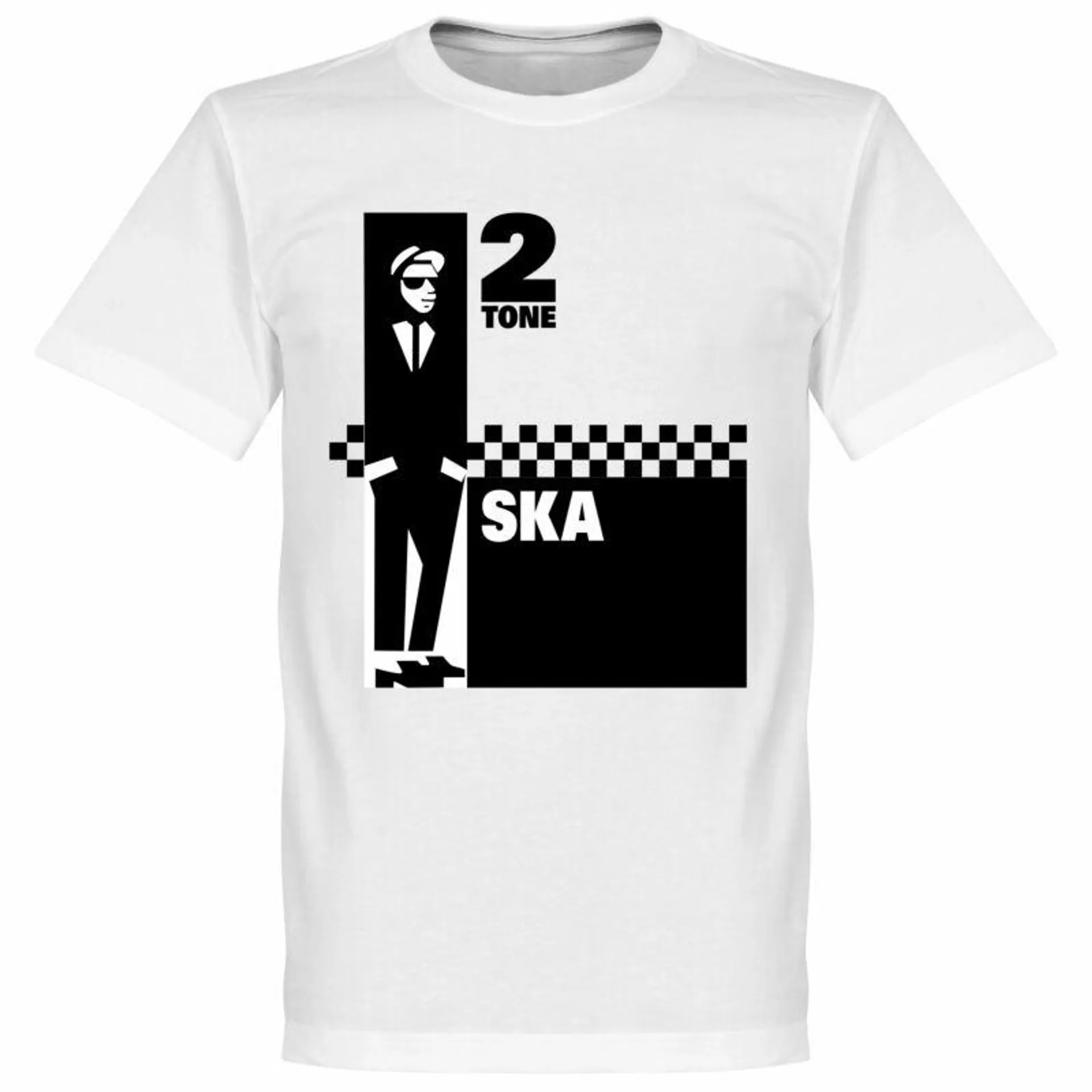 2 Tone Ska T-Shirt - White