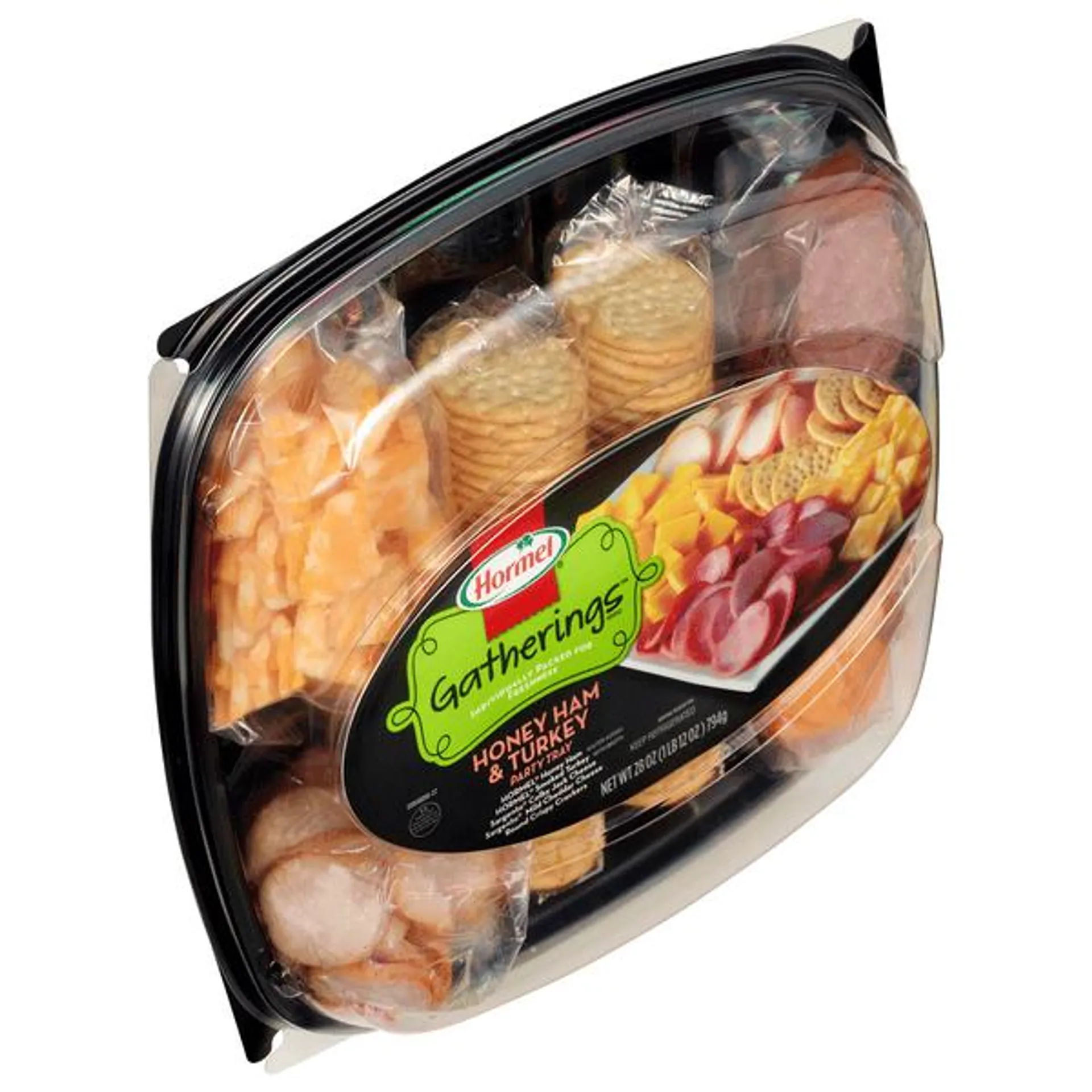 Hormel Pepperoni & Hard Salami with Cheese & Crackers Party Tray