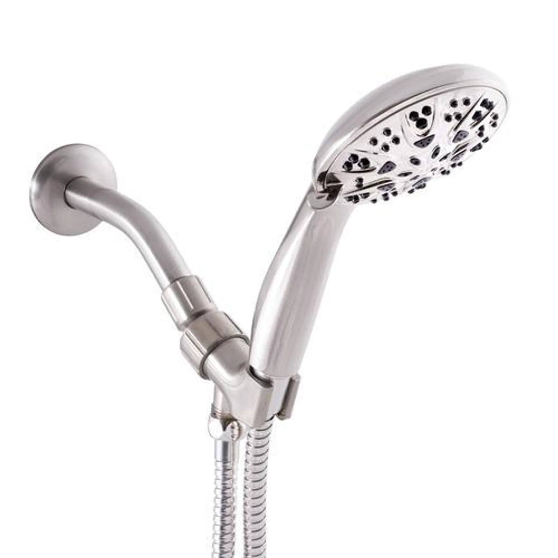 Plumb Works® 5-Spray Setting Brushed Nickel Handheld Showerhead