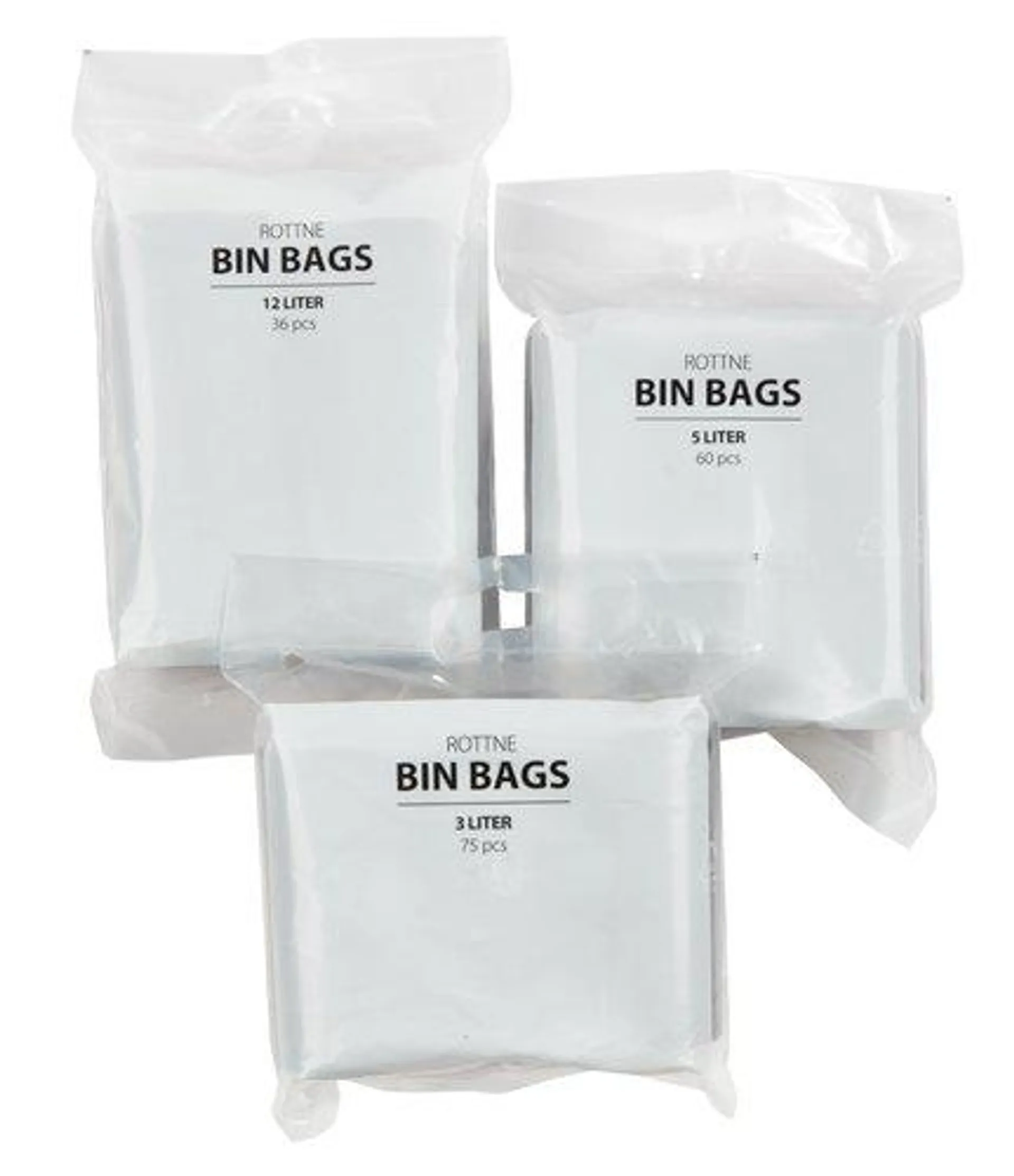 Bin bags ROTTNE 12L/5L/3L assorted