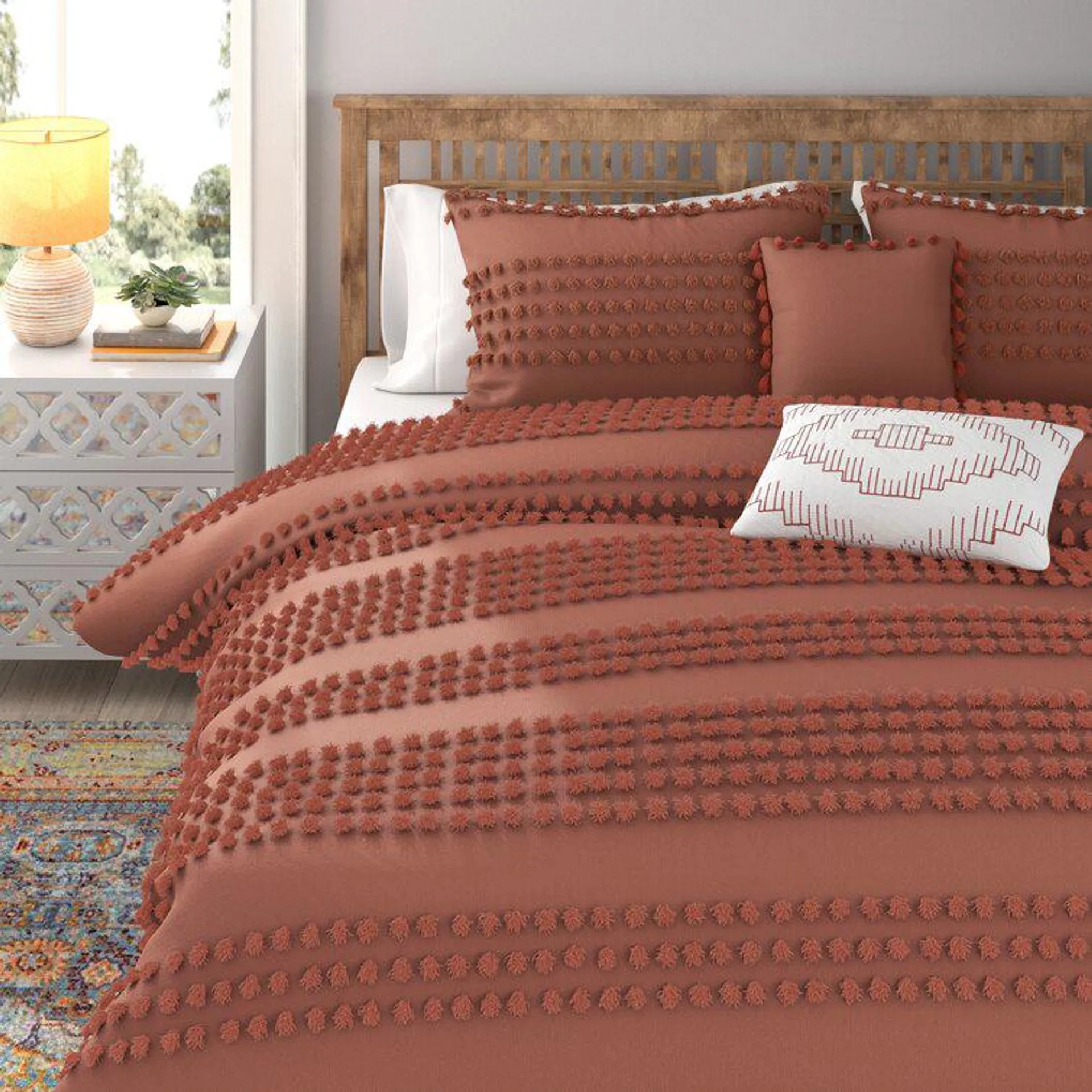Felice Standard Cotton 5 Piece Comforter Set