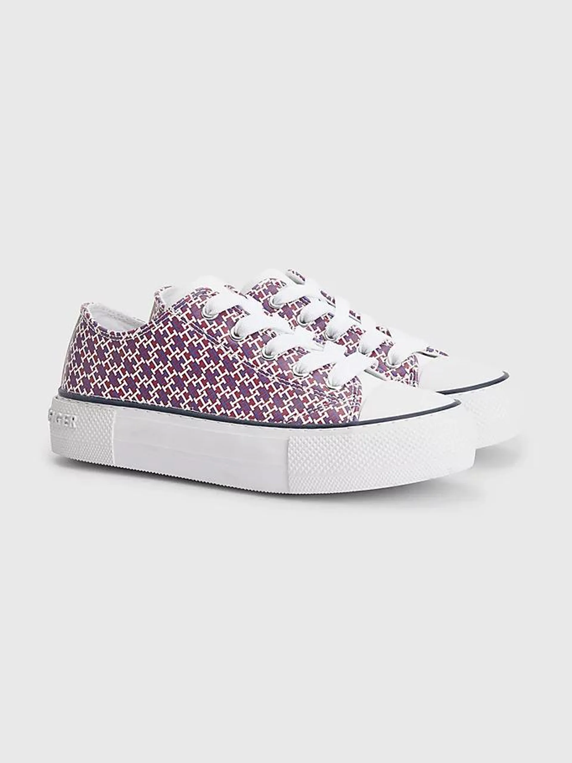 All-Over Monogram Print Trainers