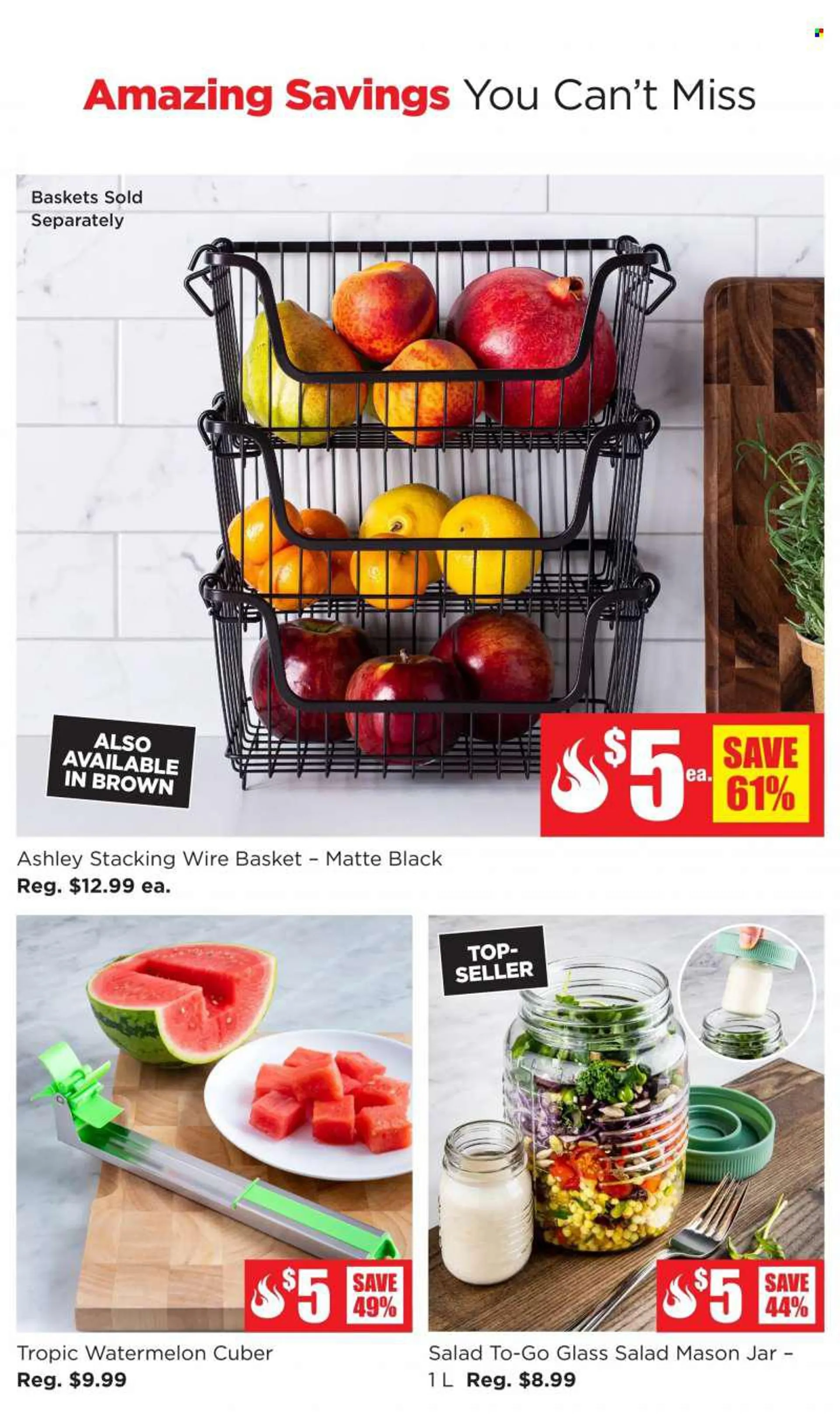 Kitchen Stuff Plus Flyer - June 13, 2022 - June 19, 2022 - Sales products - basket, jar. Page 2.