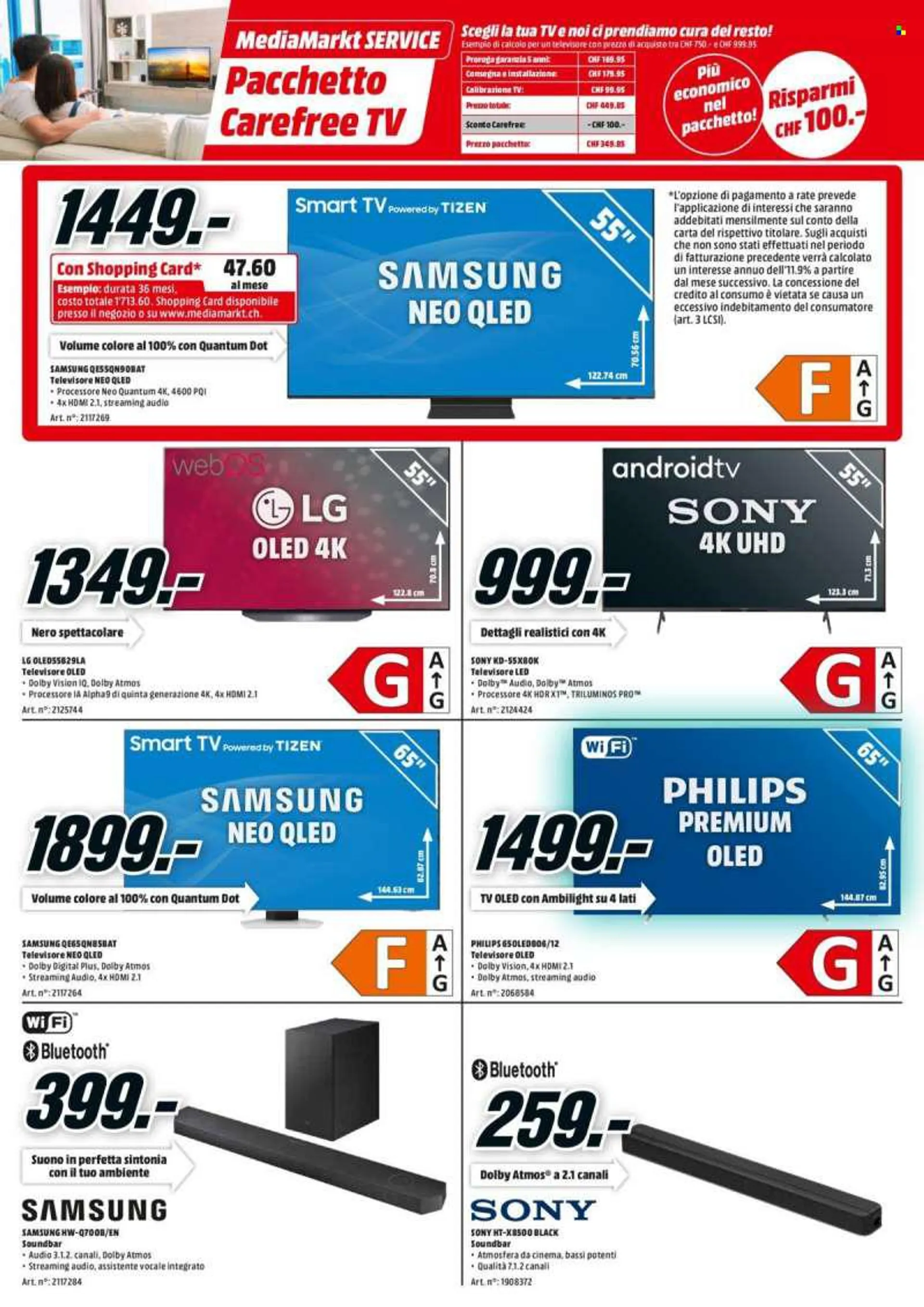 Prospekte MediaMarkt - 15.8.2022 - 22.8.2022 - Produkte in Aktion - Philips, Smart TV, Sony, Soundbar, Samsung, LG, Dell. Seite 2.