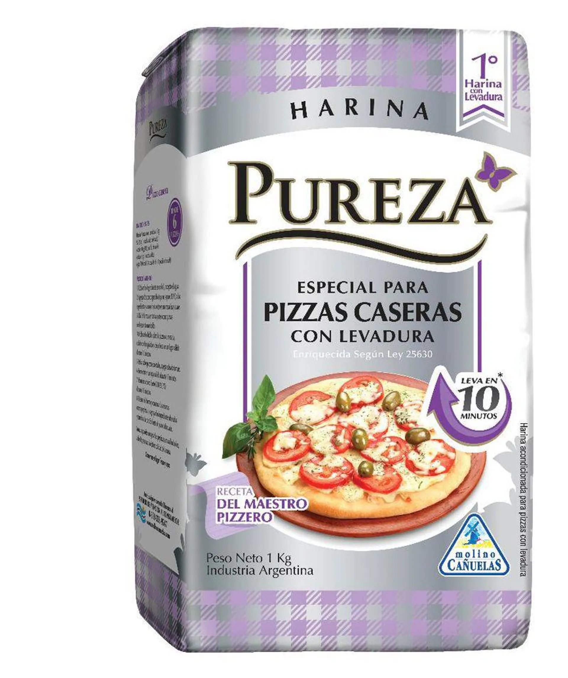 Harina para Pizza Pureza con Levadura 1 Kg.