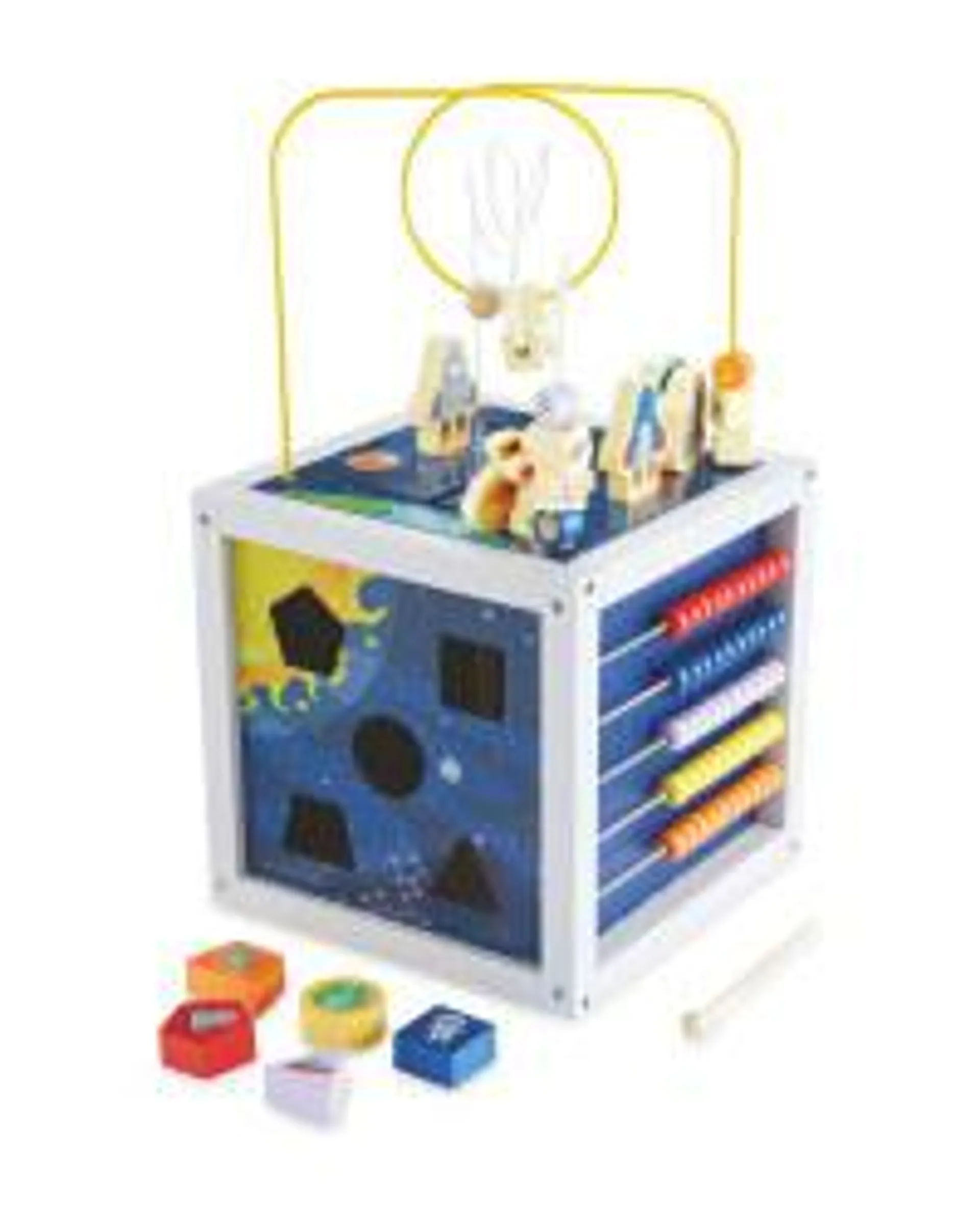 Wooden Space Activity Cube