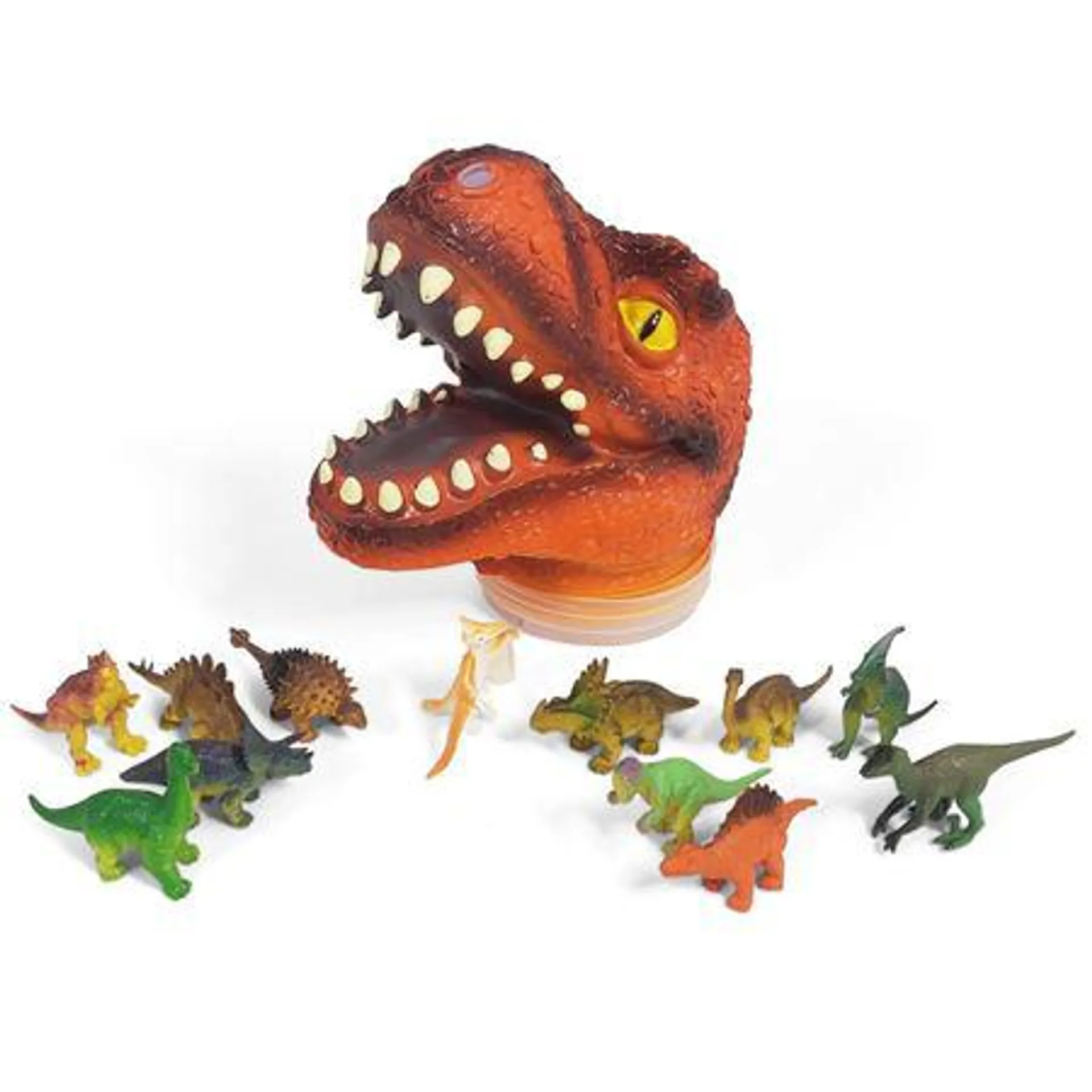 T-Rex Head and Dinosaurs Set