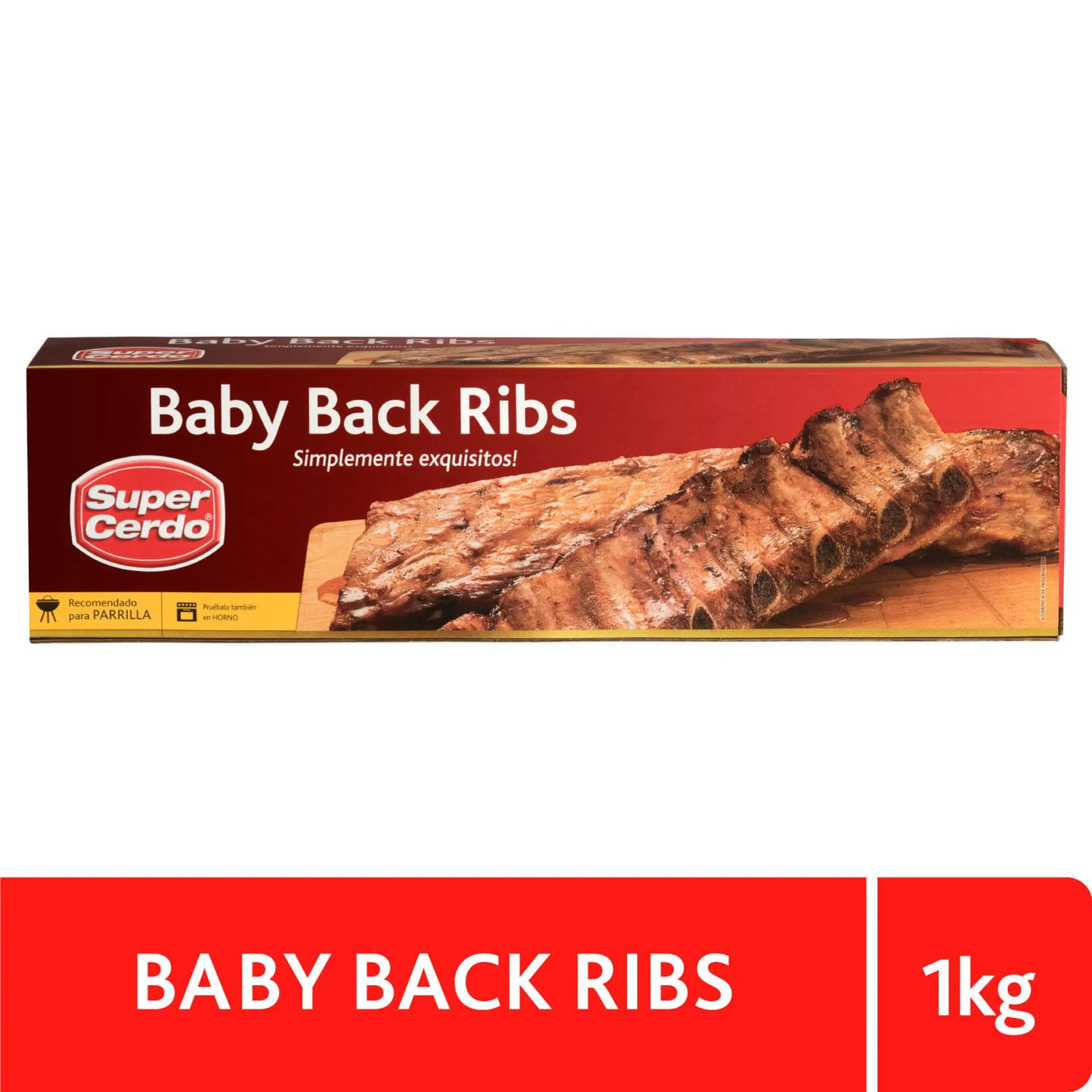 Costillas de cerdo Baby Back Ribs 1 kg