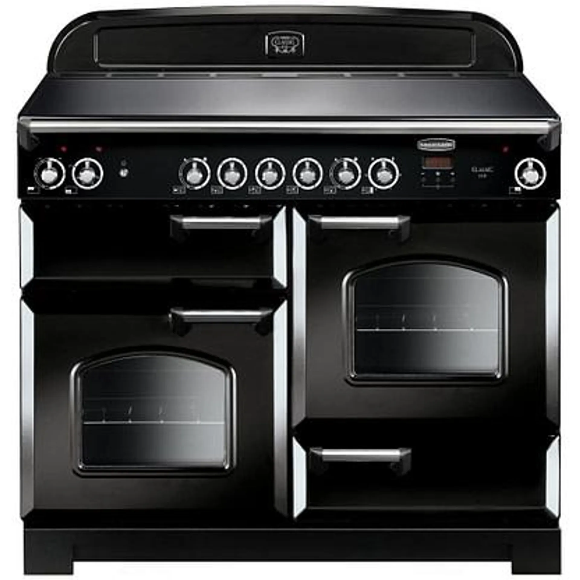 Rangemaster CLA110ECBL/C Classic 110cm Ceramic Range Cooker 117510 – BLACK