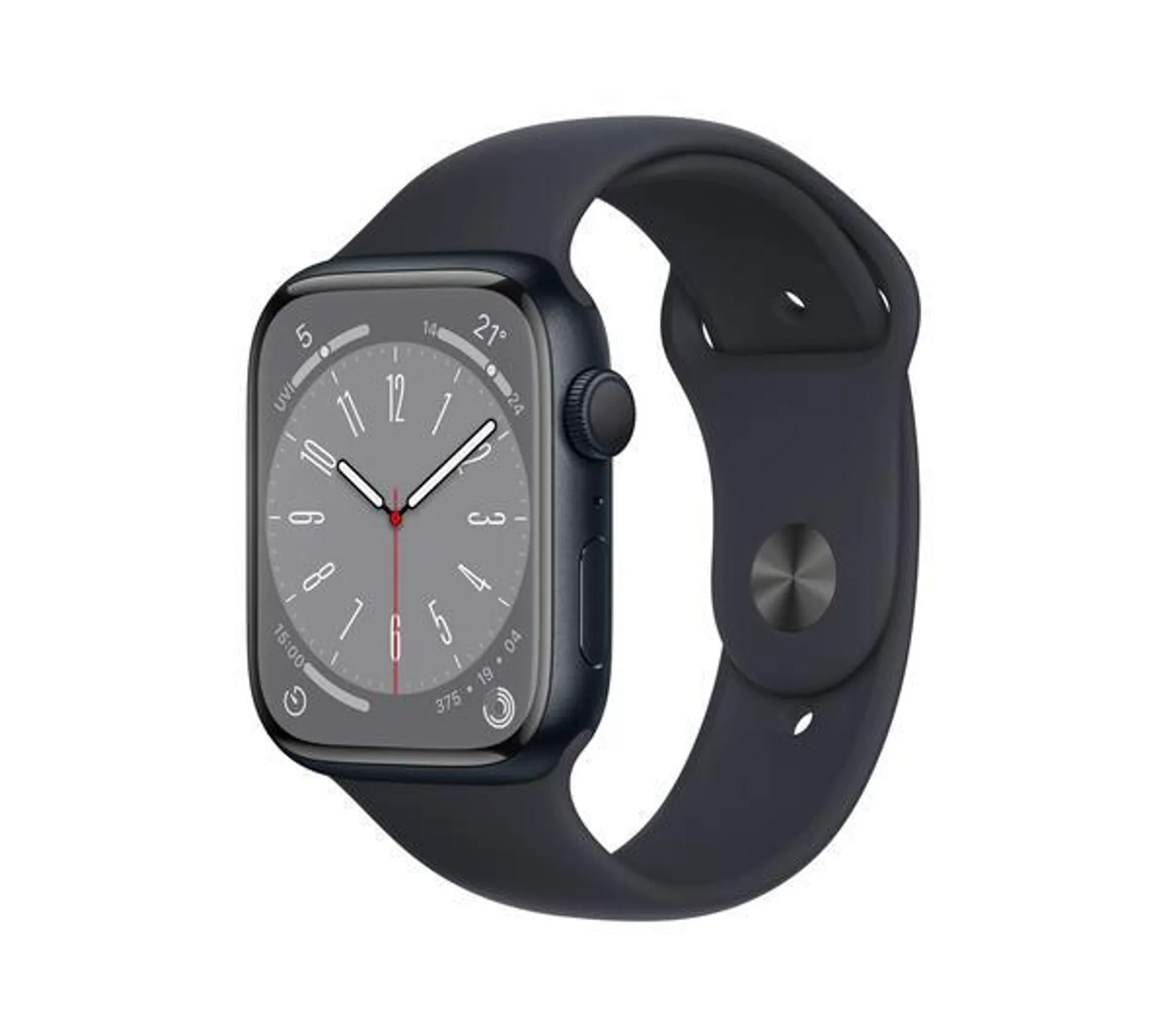 APPLE Watch Series 8 - Midnight with Midnight Sports Band, 45 mm
