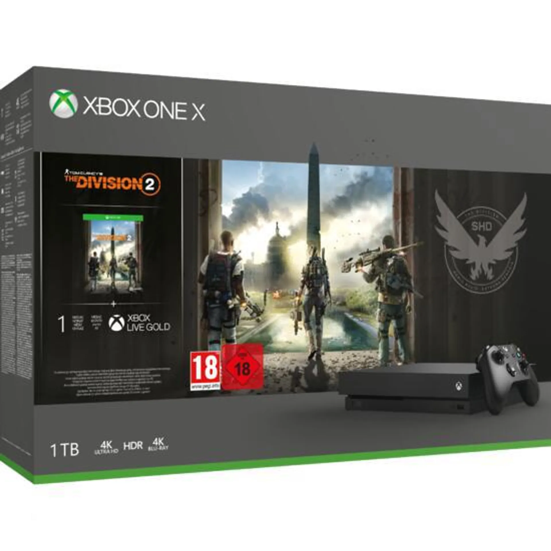 Xbox One X Konsole 1TB inkl. Tom Clancy's: The Division 2