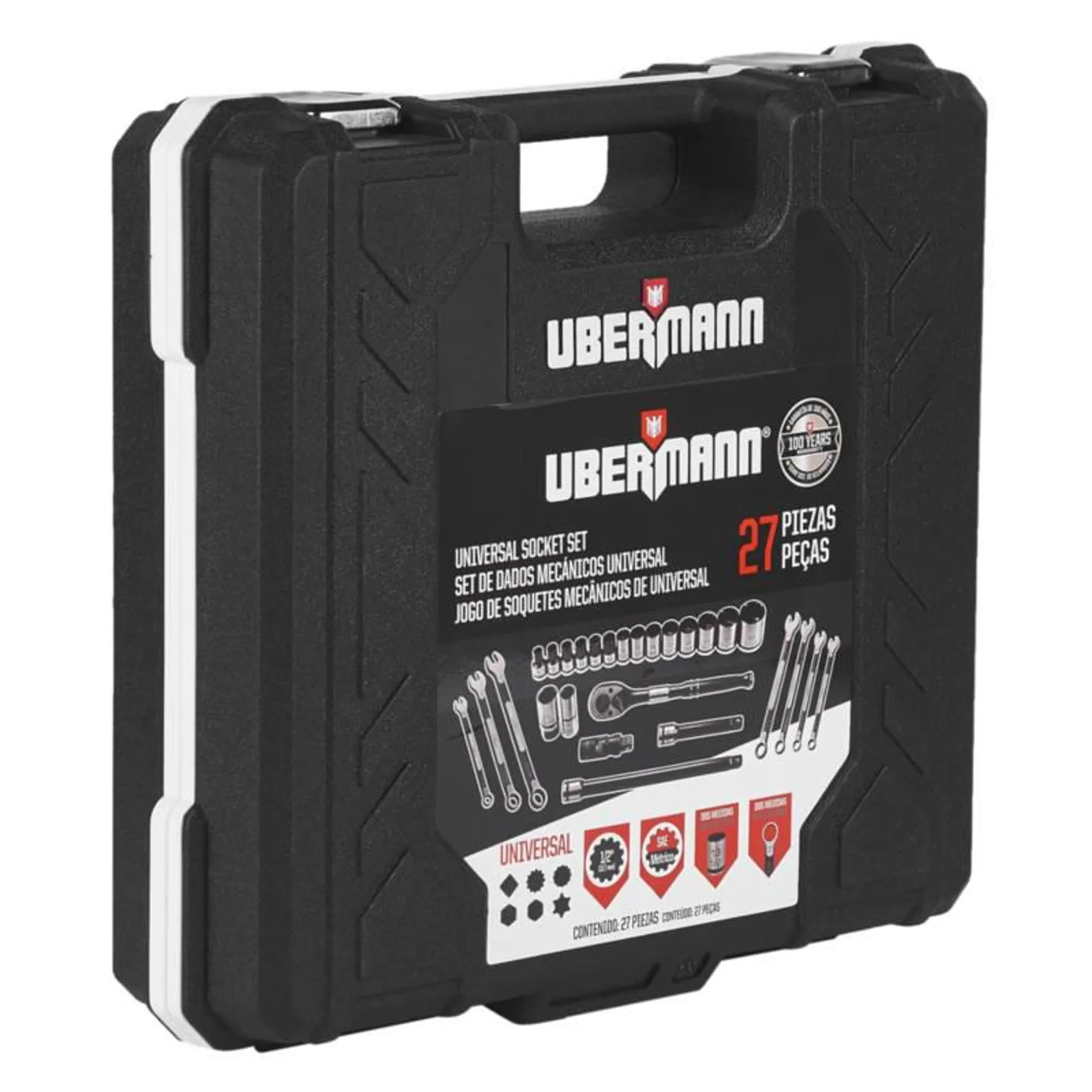 Set De Dados Mecánicos Universal 27 Unidades Ubermann