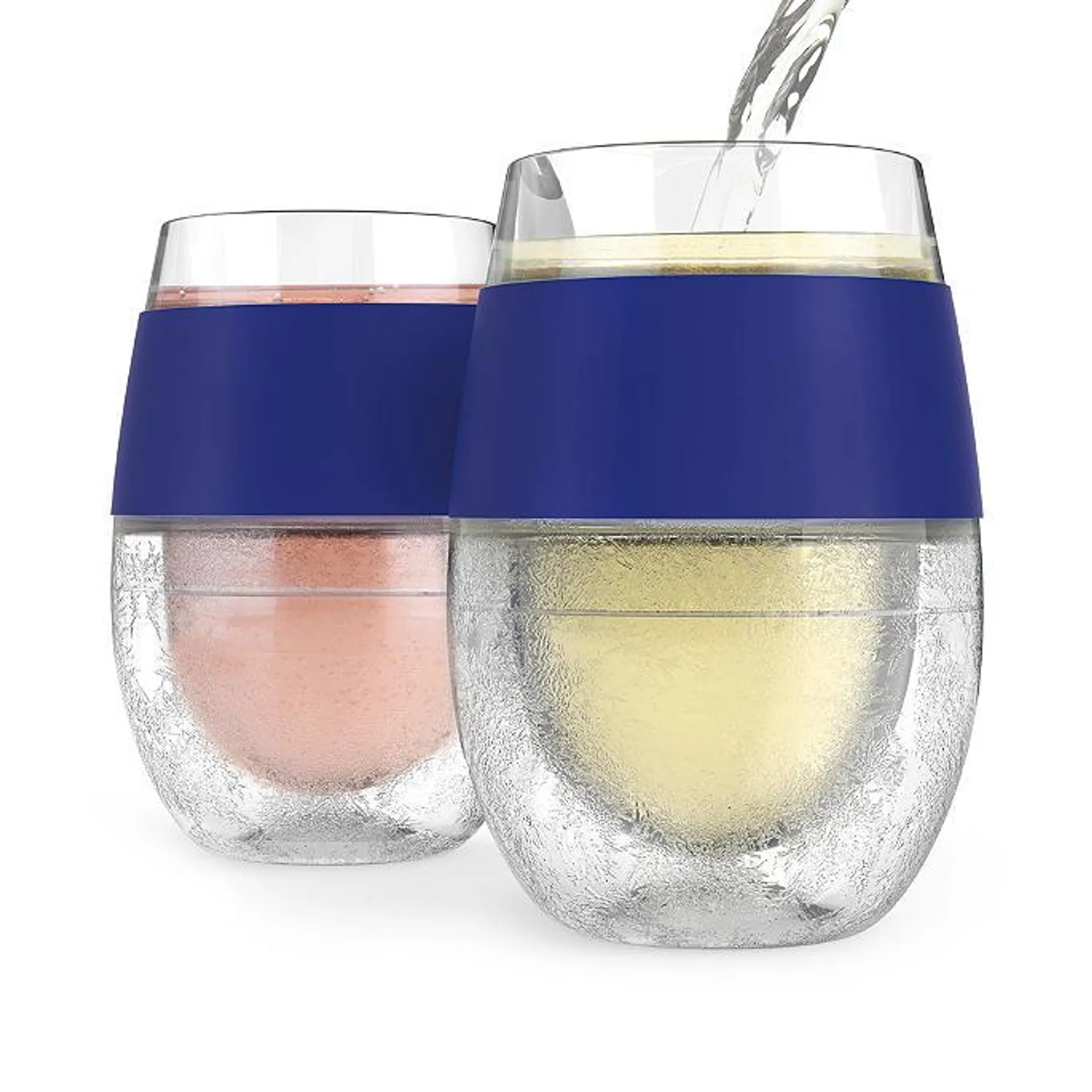 FREEZE Cooling Wine Glasses, Set of Two