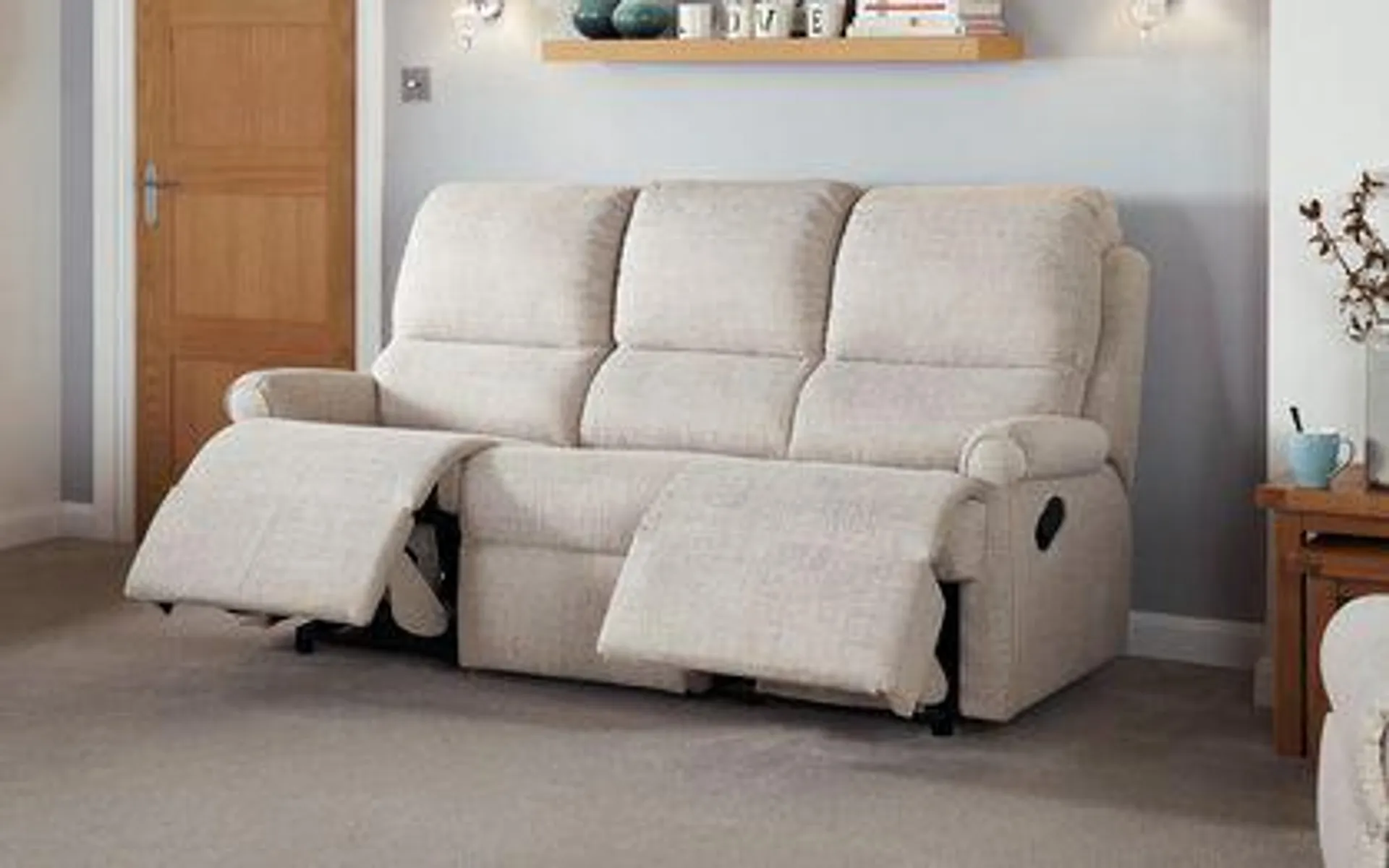 Newmarket 3 Seater Manual Recliner Sofa