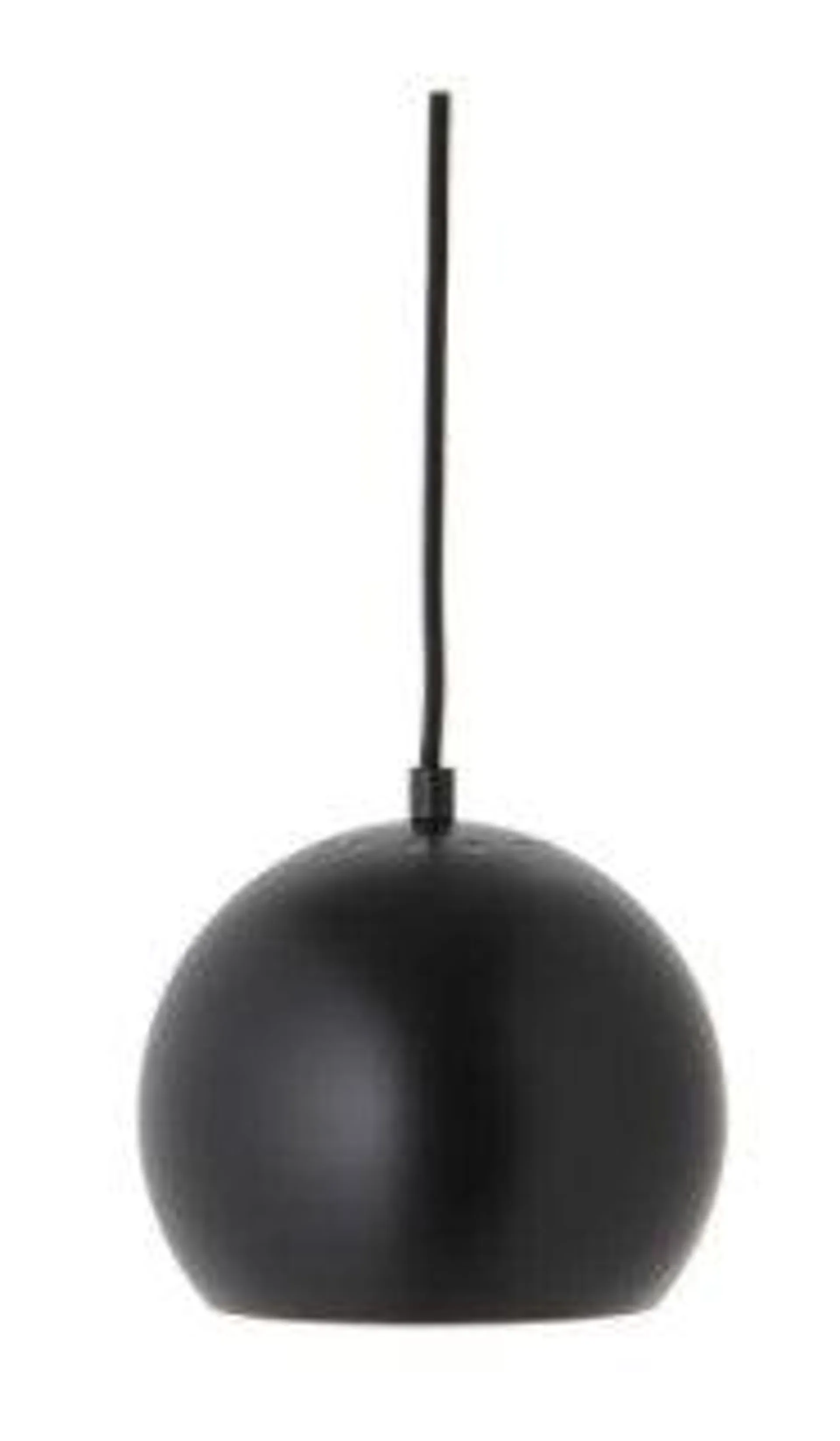 Lámpara de techo Ball, metal negro mate. Ø18cm.