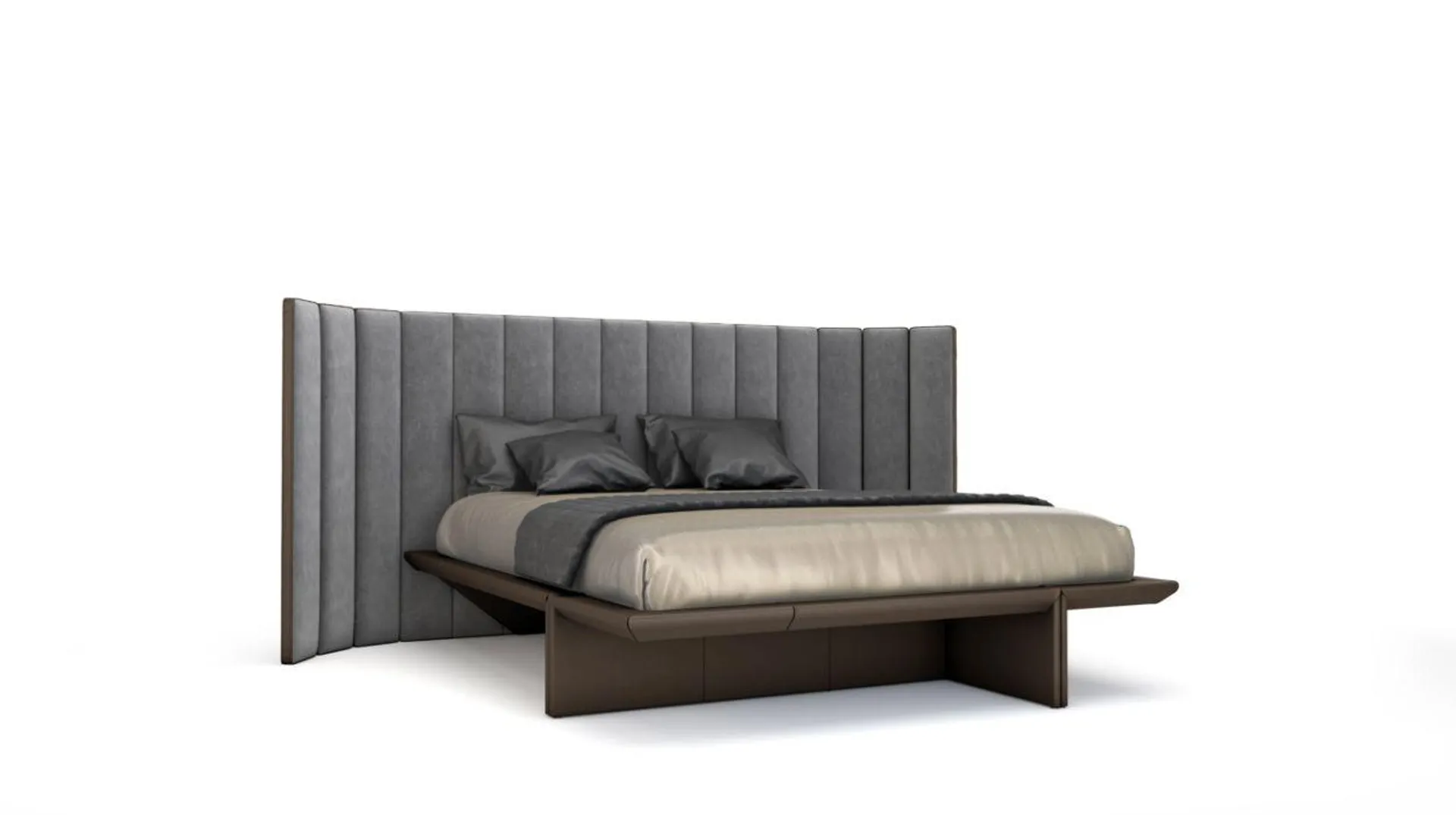 BACKSTAGE bed with side panels - h.125 cm