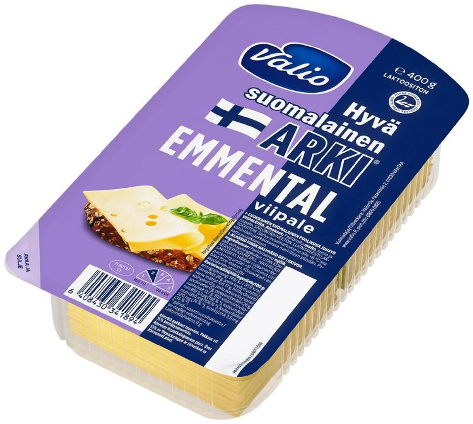 Valio Hyvä suomalainen Arki® emmentalviipale e400 g