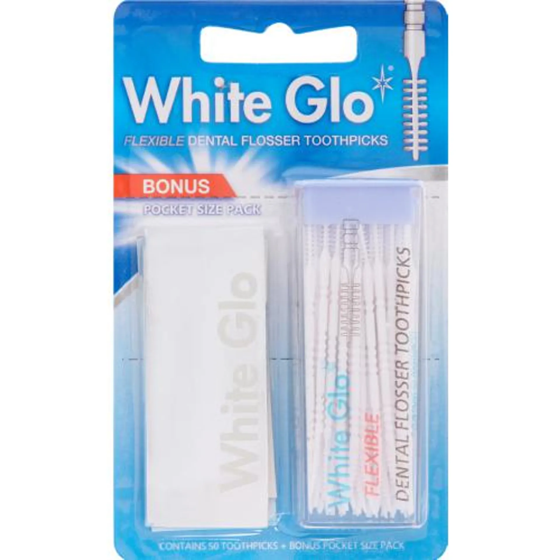 Flexible Dental Flosser Toothpicks 50 Picks