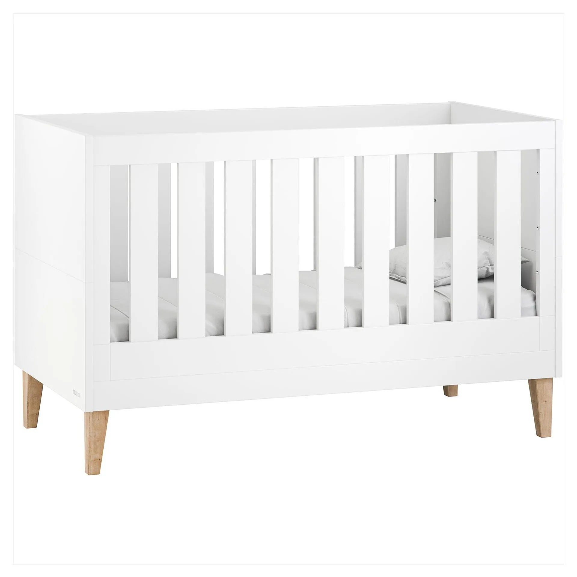 Venicci Saluzzo Cot Bed in Premium White