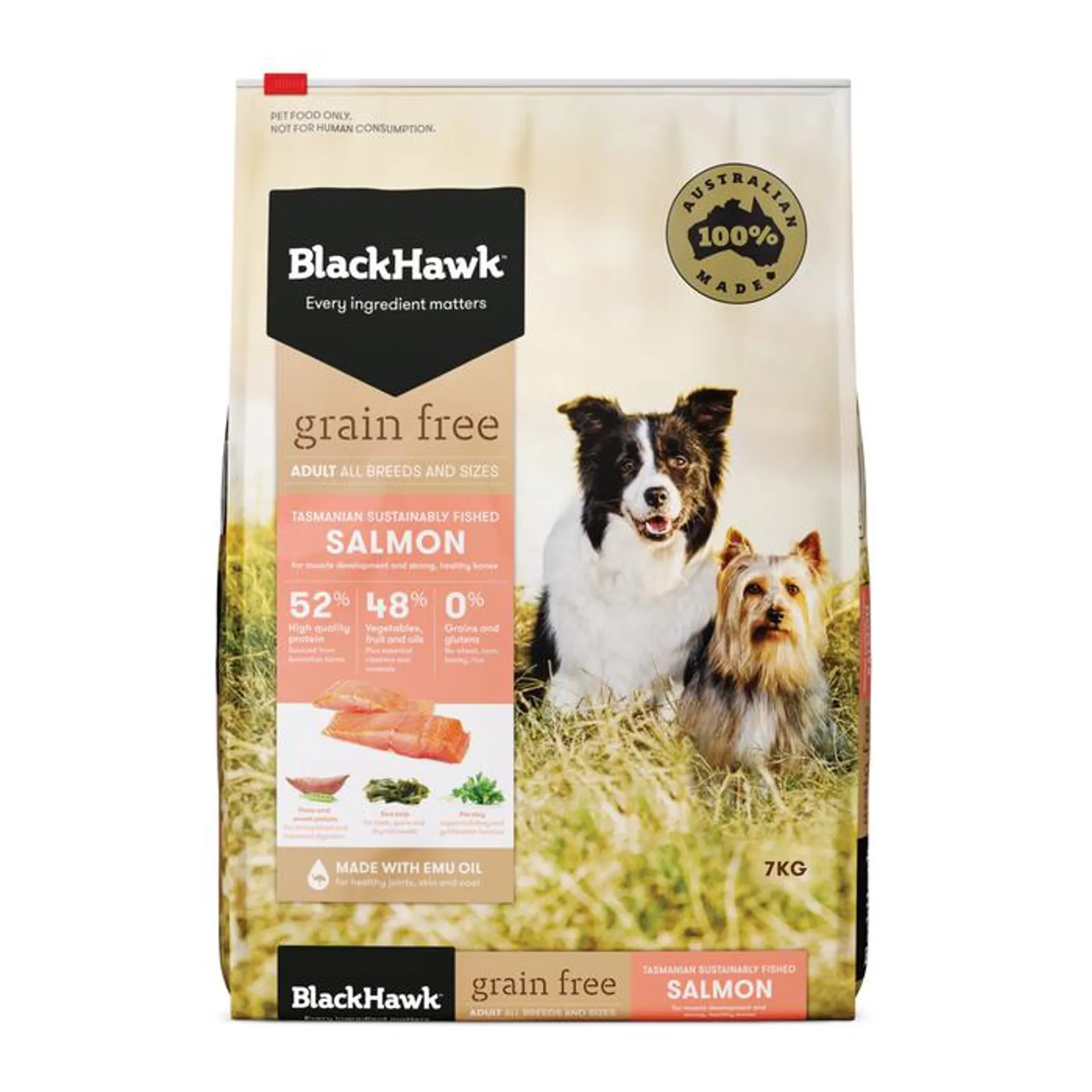 Black Hawk Salmon Grain Free Dog Food 7kg