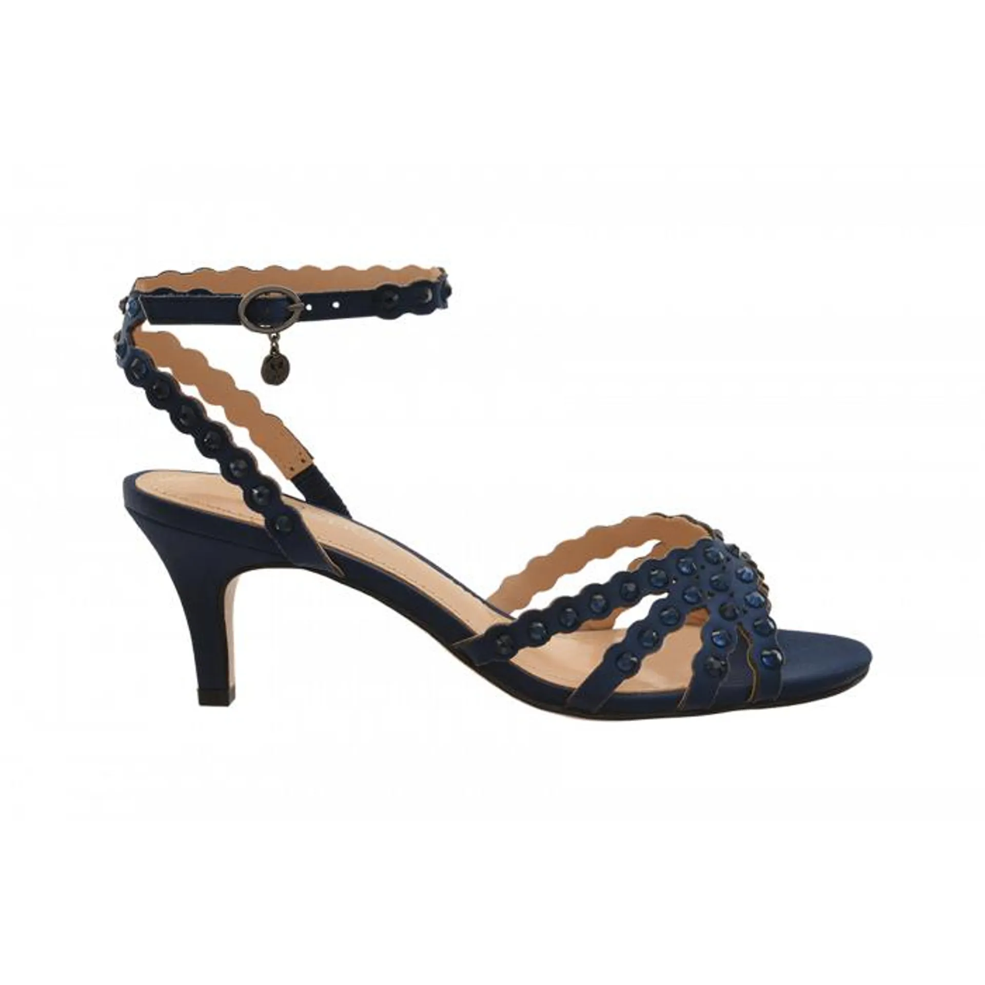 J Renee Rhinestone Strippy Sandal