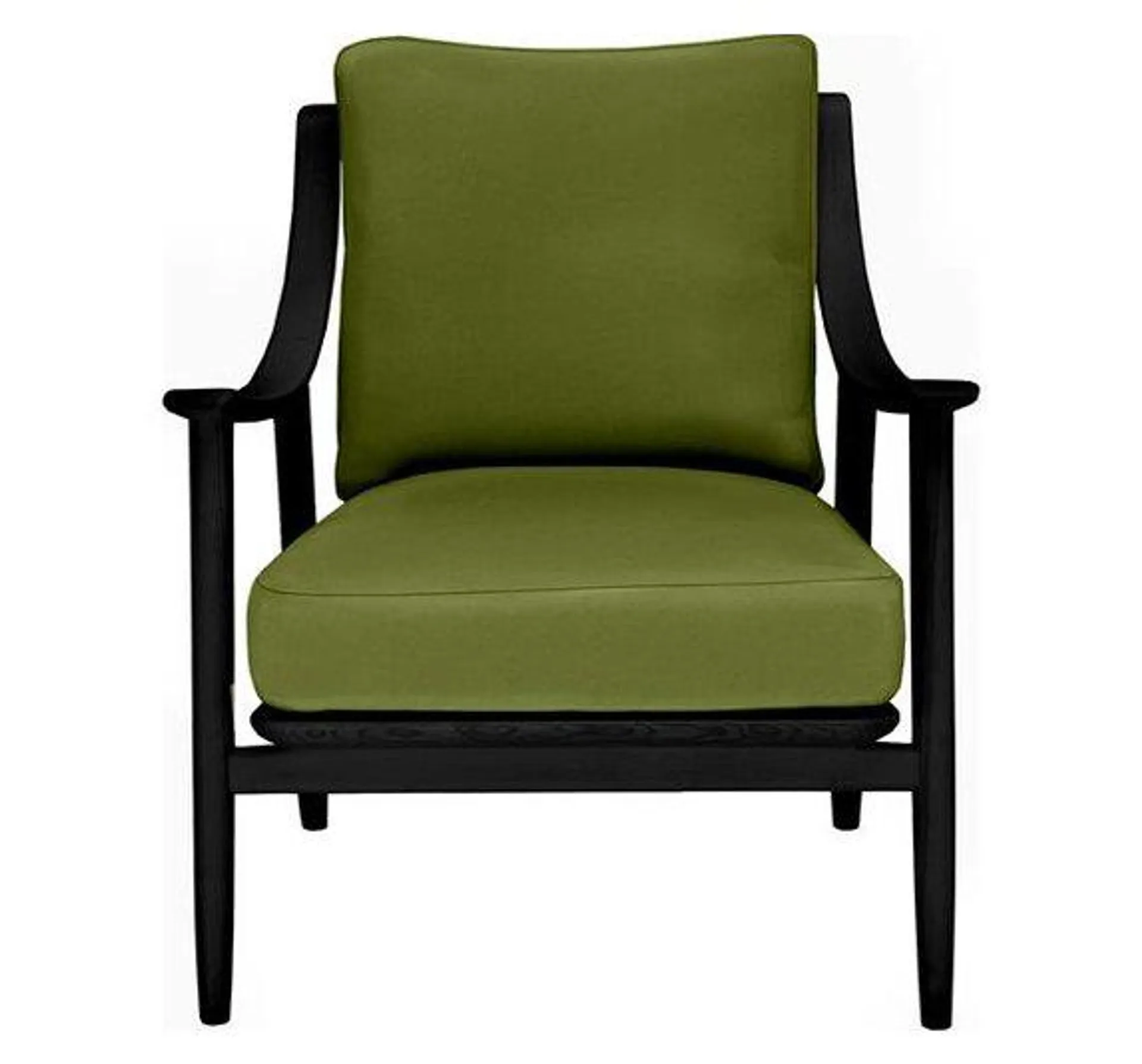 Chair in Black & C730 Green