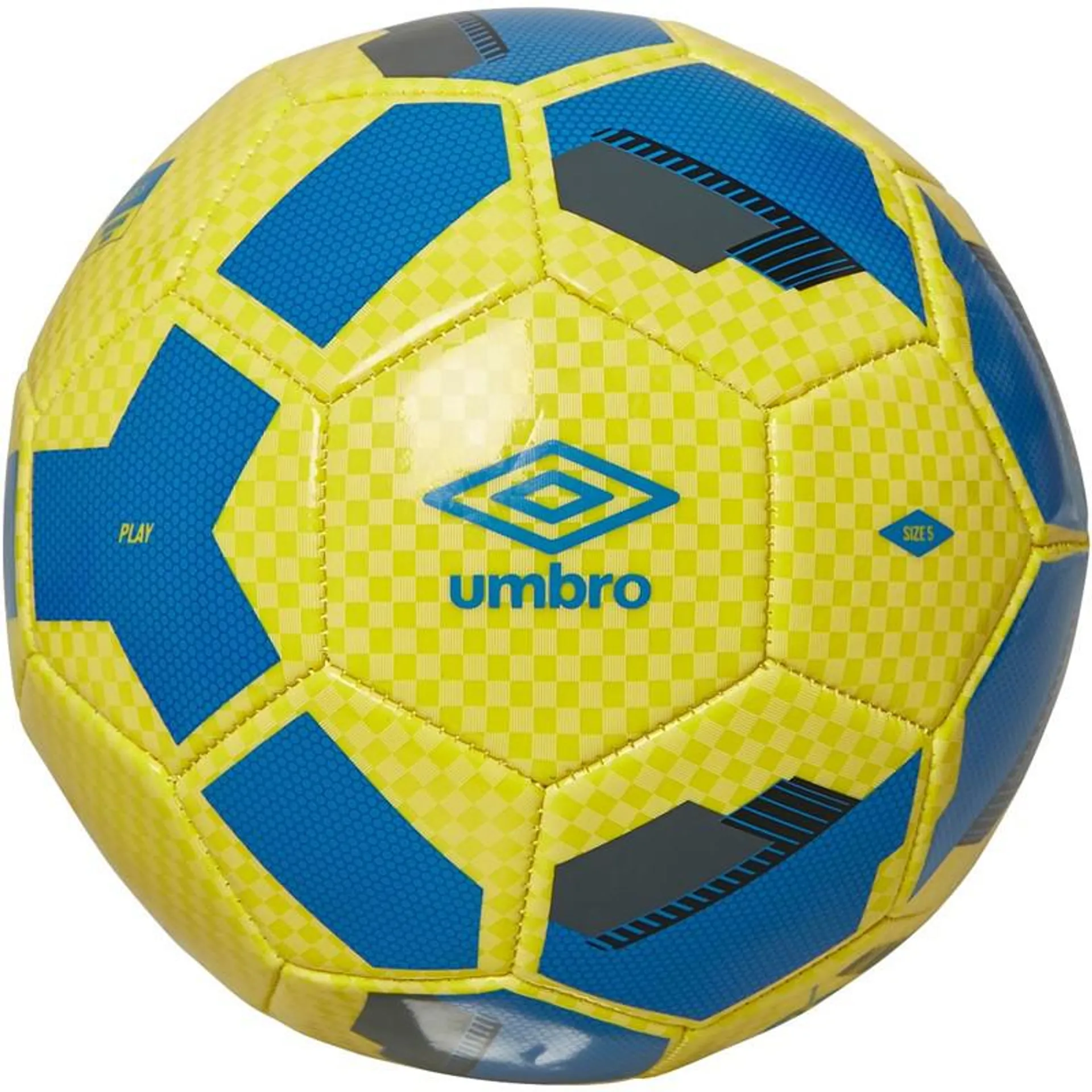 Umbro Play Training Football Yellow/Blue/Black/Grey