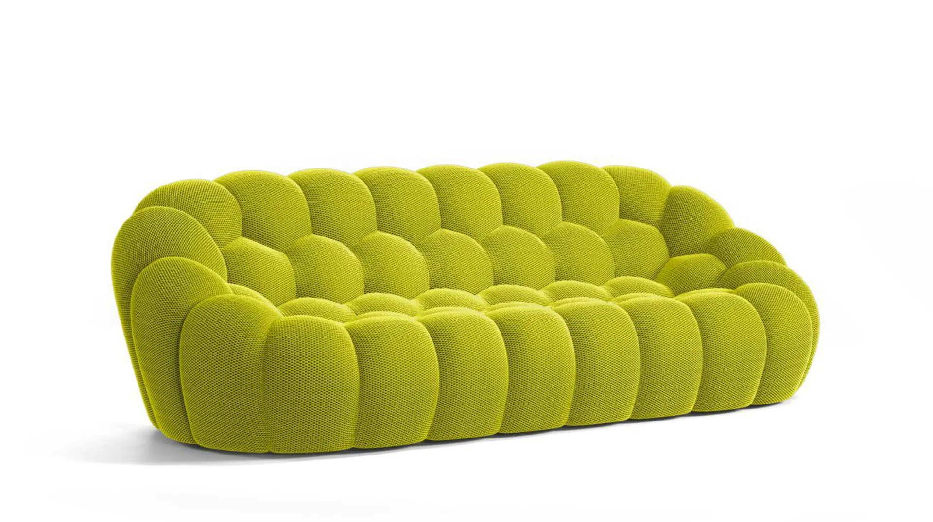 BUBBLE large 3-seat sofa - techno 3D