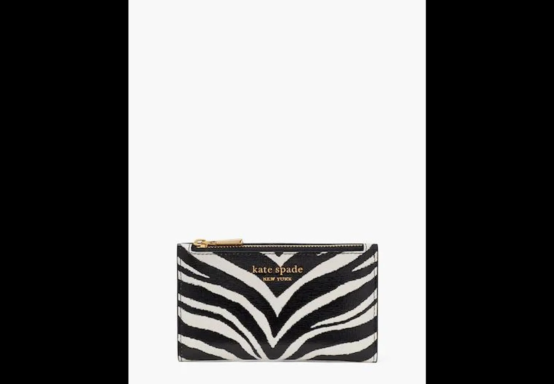 Morgan Zebra Embossed Small Slim Bifold Wallet