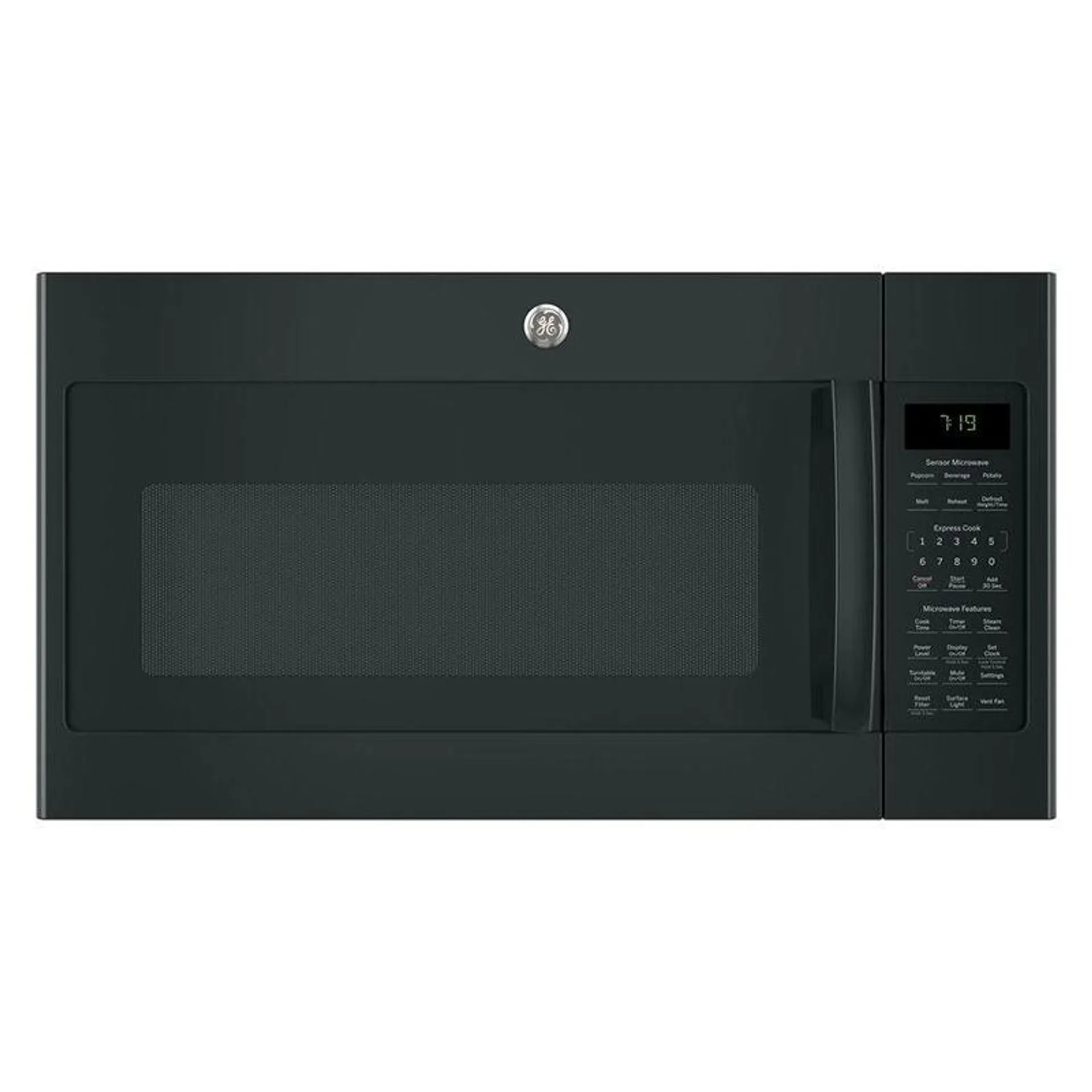 GE 30 in. 1.9 cu. ft. Over-the-Range Microwave with 10 Power Levels, 400 CFM & Sensor Cooking Controls - Black