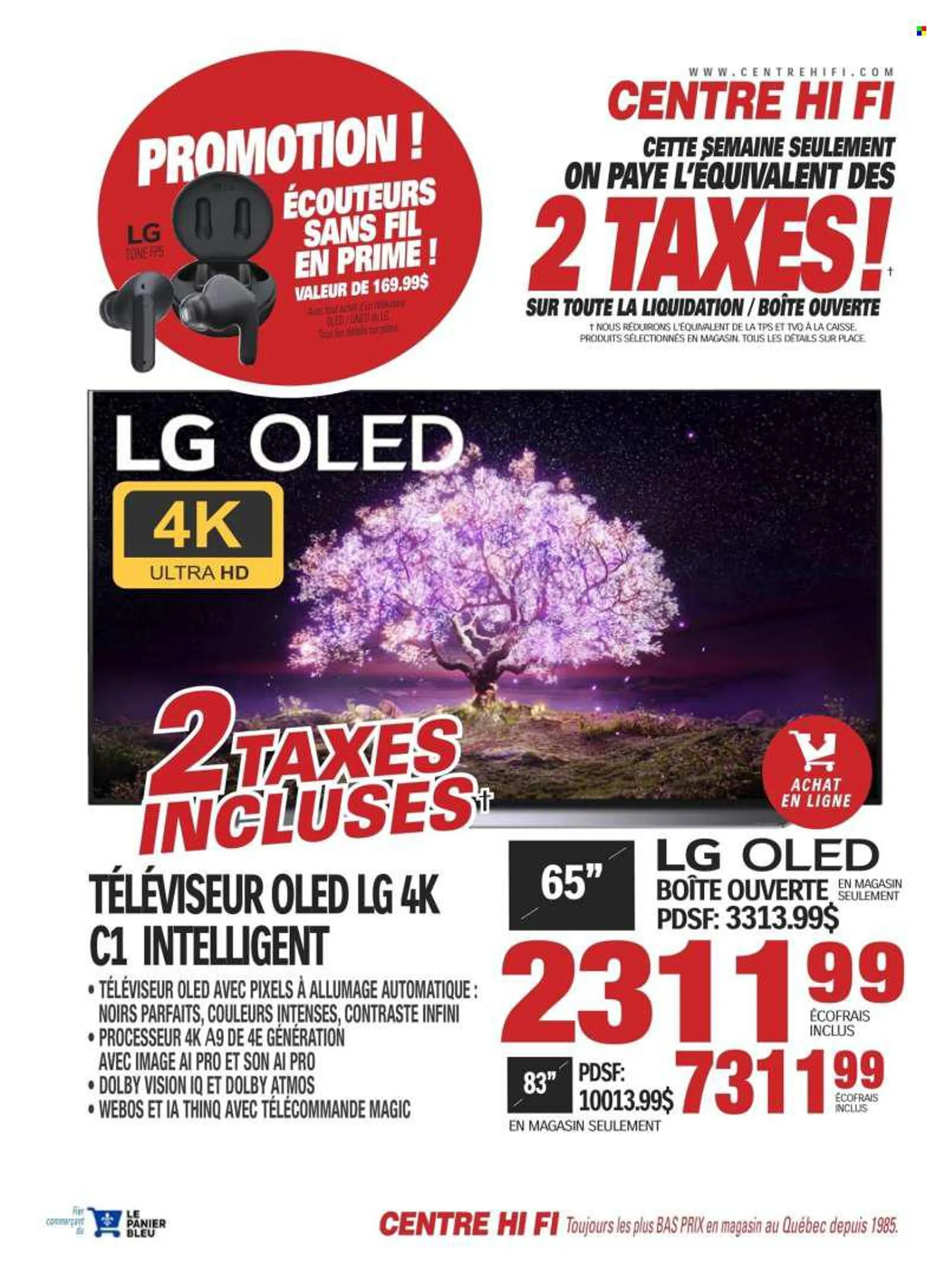 Centre Hi-Fi Flyer - June 24, 2022 - June 30, 2022 - Sales products - webos, UHD TV, ultra hd, LG. Page 2.