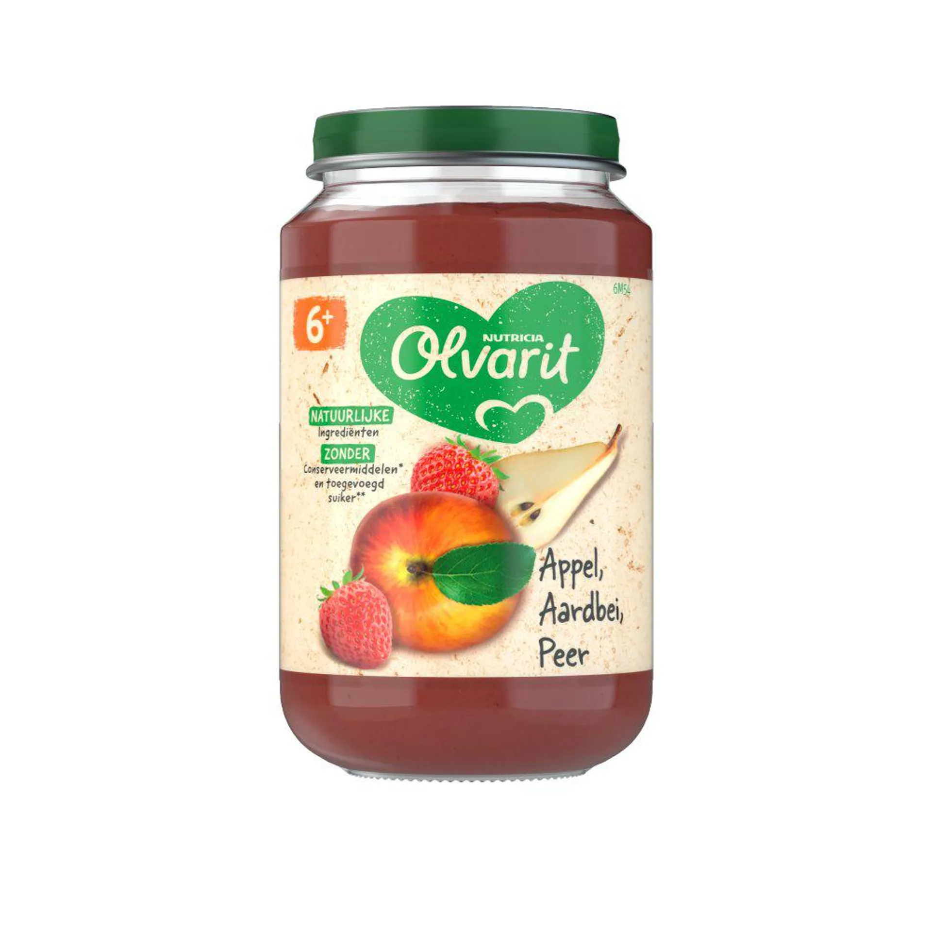 Olvarit Appel Aardbei Peer 6+ Maanden 200 g