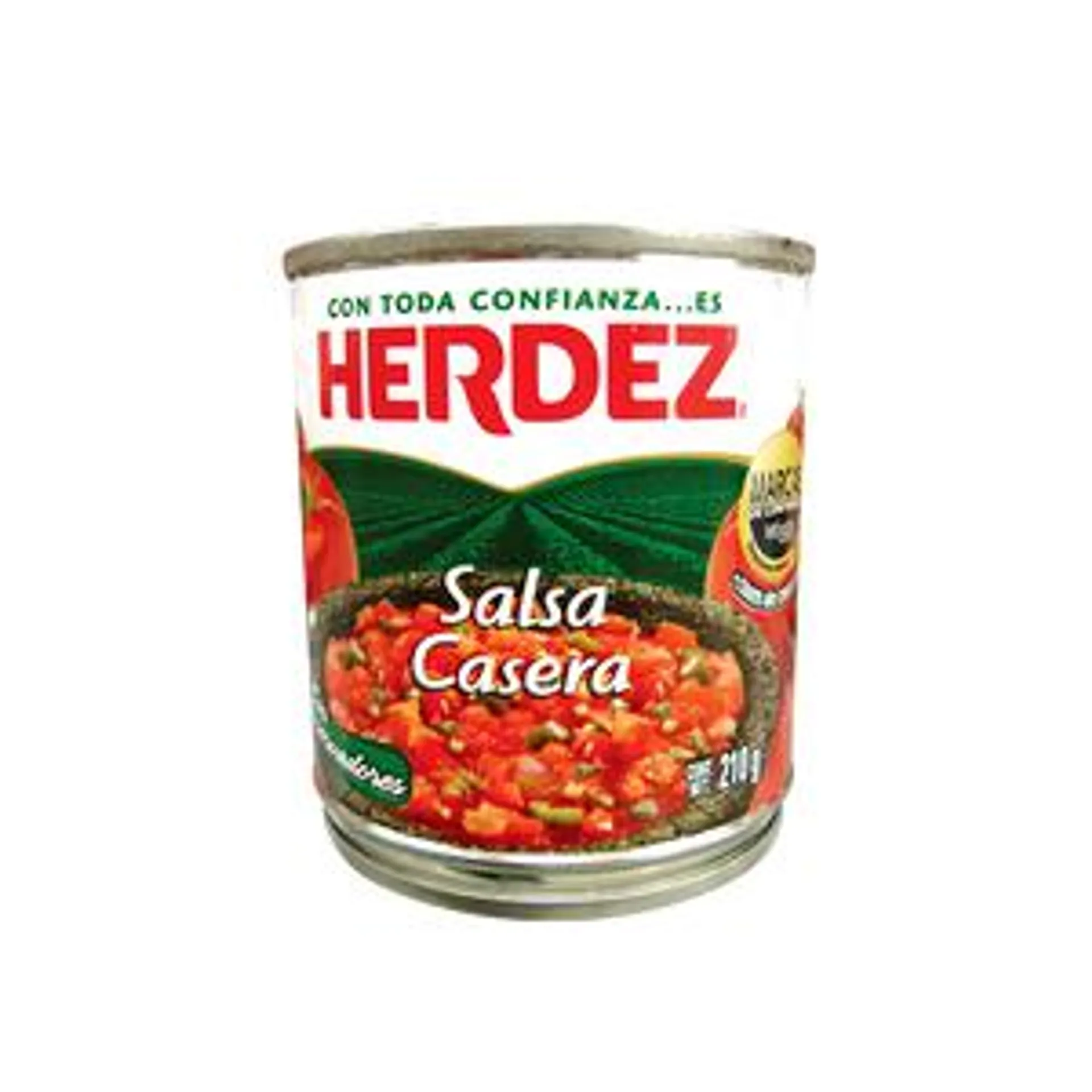 SALSA CASERA ROJA HERDEZ LATA 210 GR.