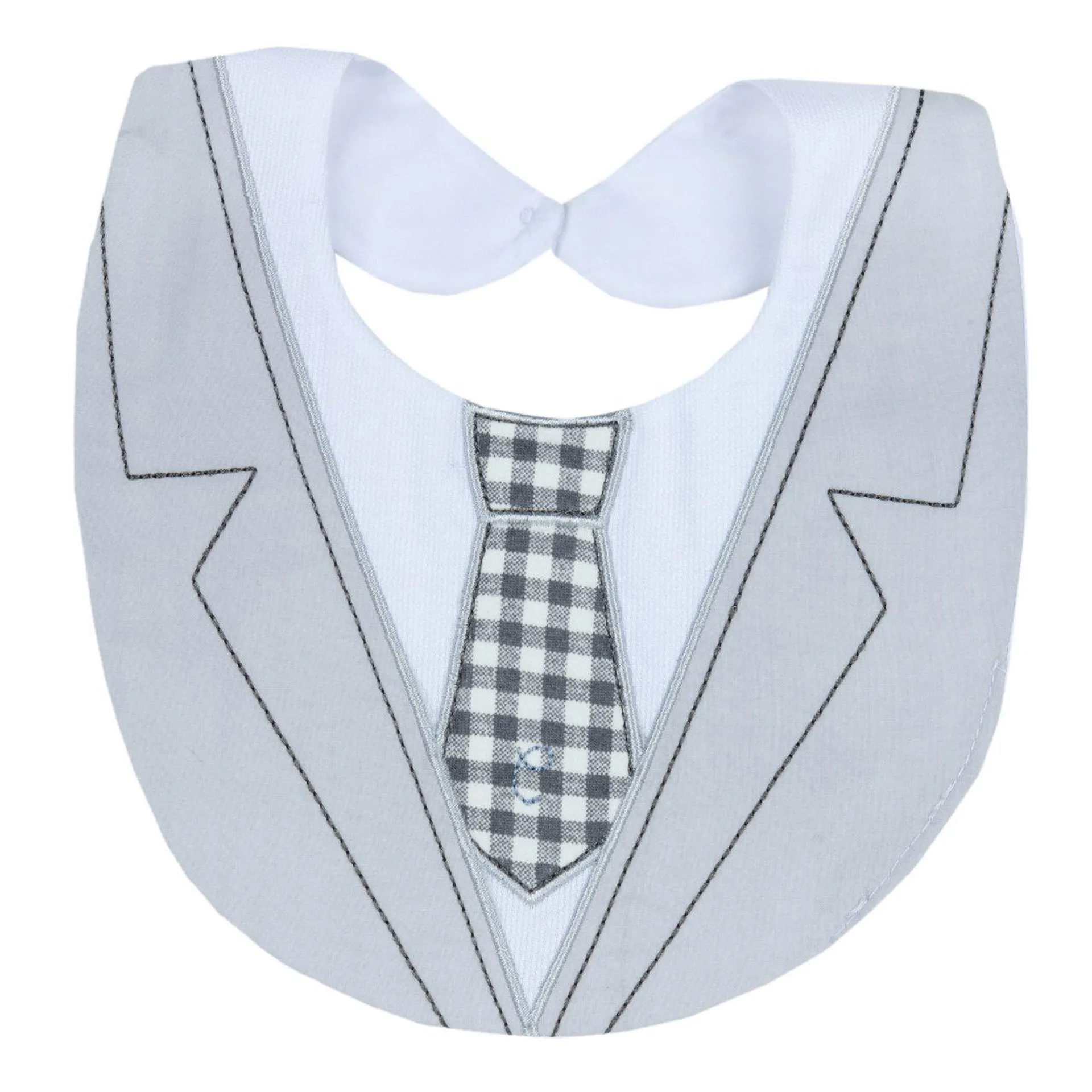 Bavaglia di piquet con cravattino