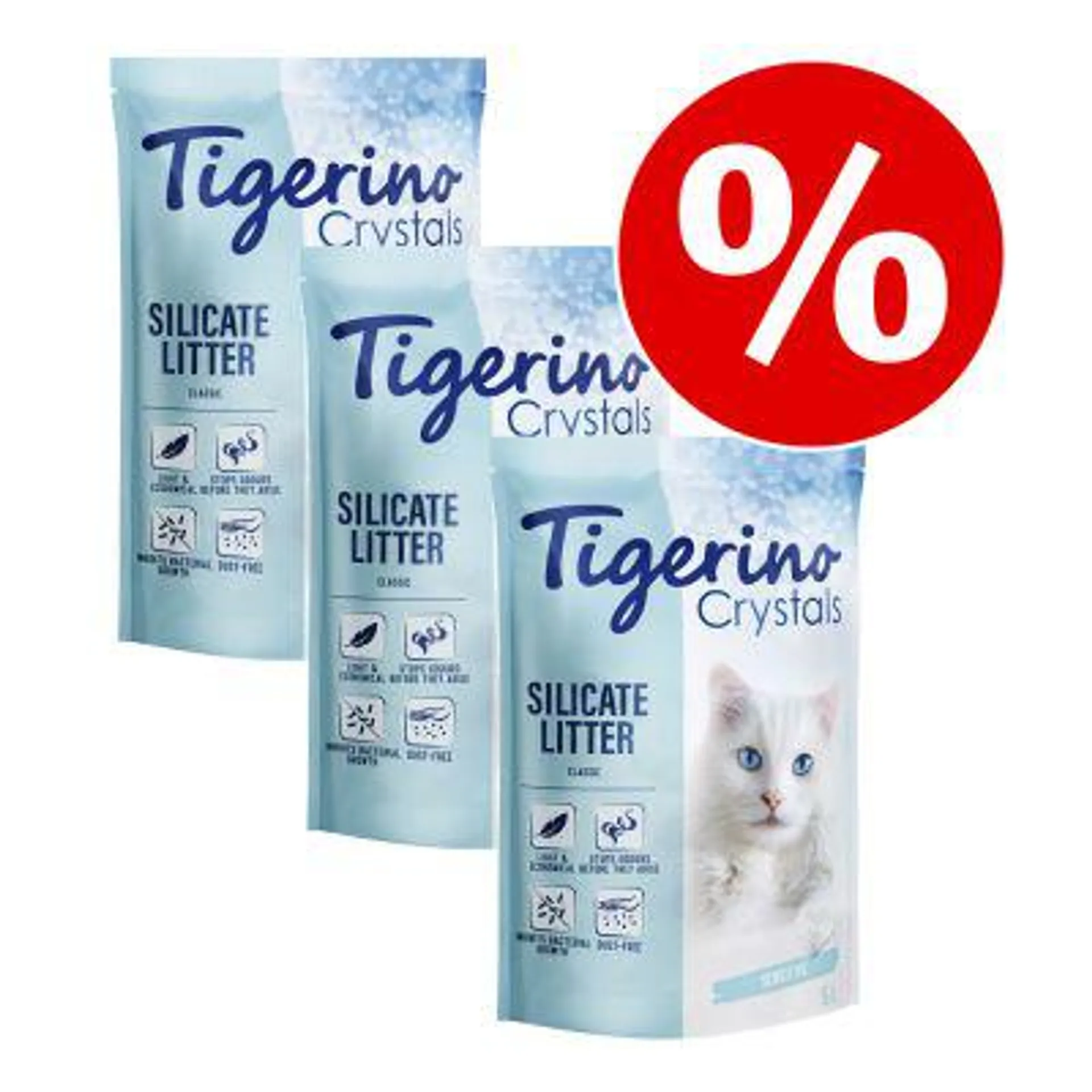 3 x 5l Tigerino Crystals Cat Litter - Special Price!*