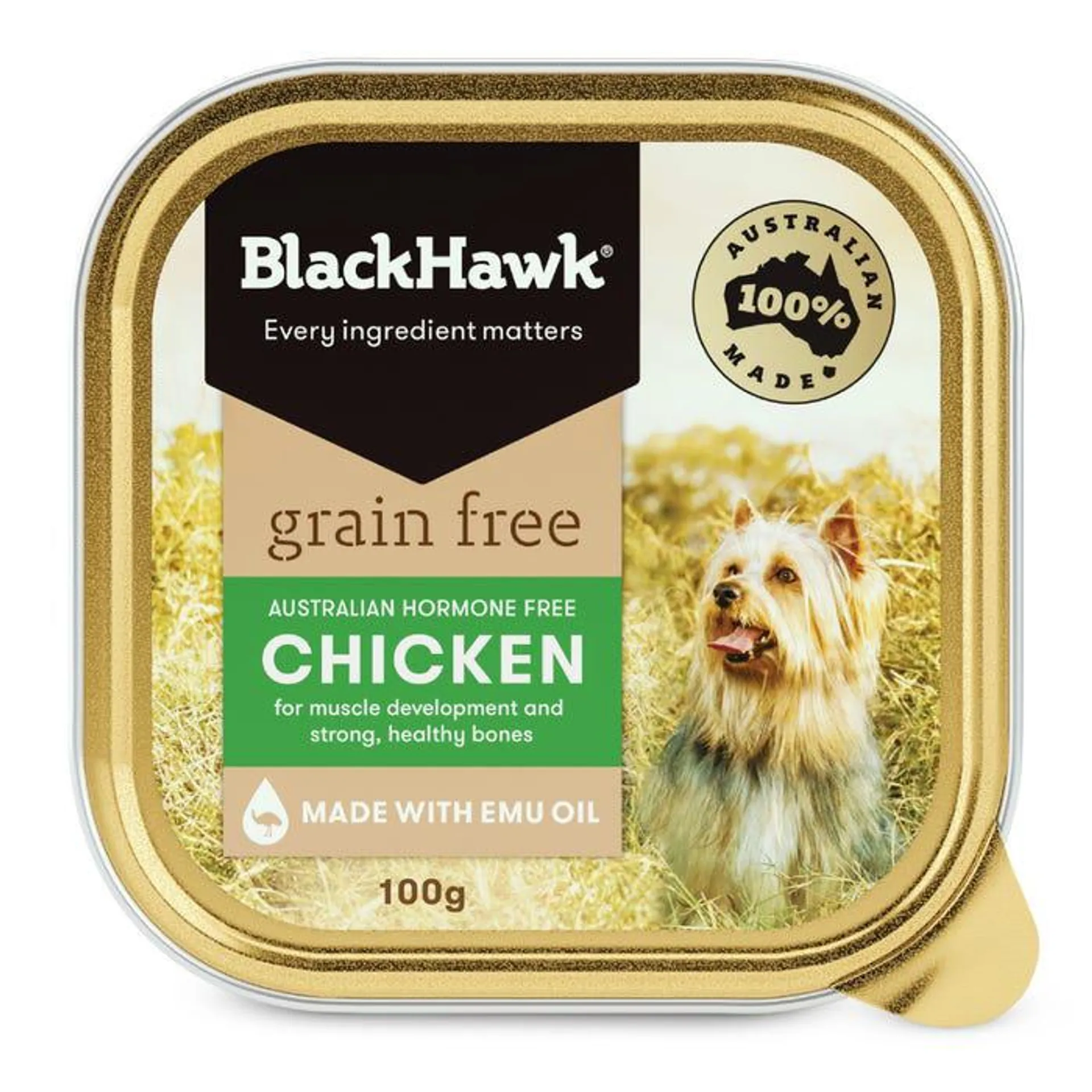 Black Hawk Chicken Grain Free Dog Can 100g