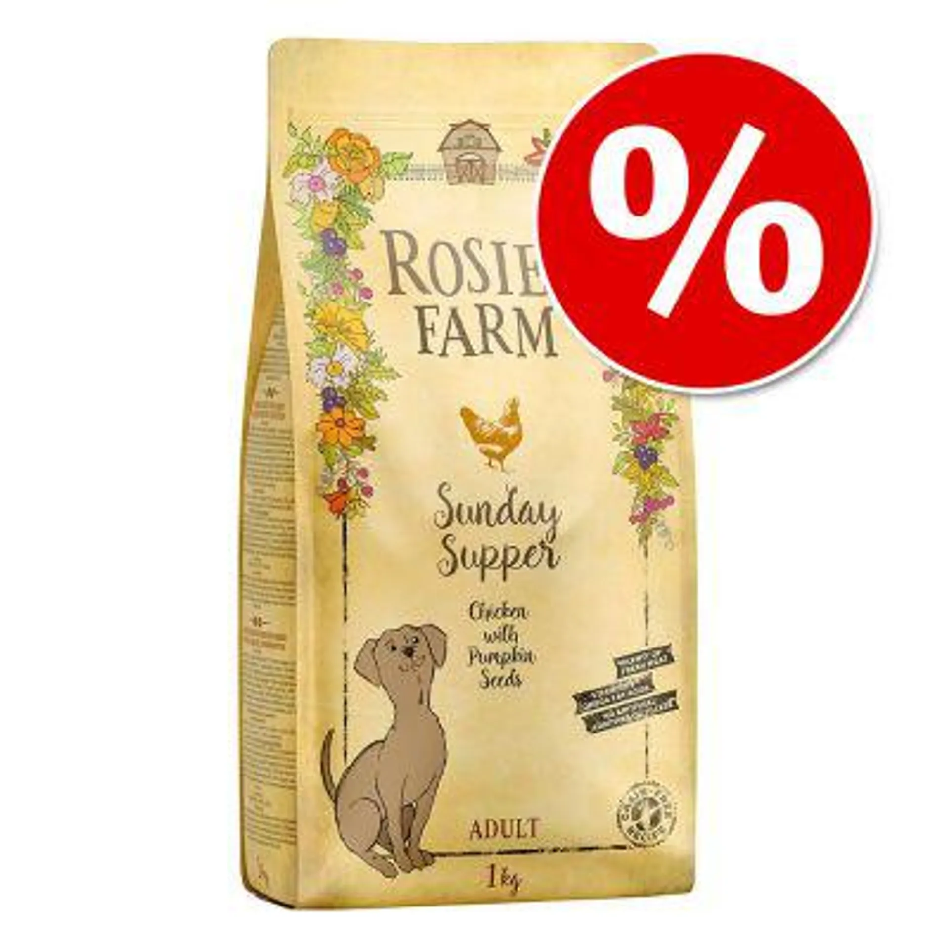 1kg Rosie's Farm Adult Dry Dog Food - Special Price!*