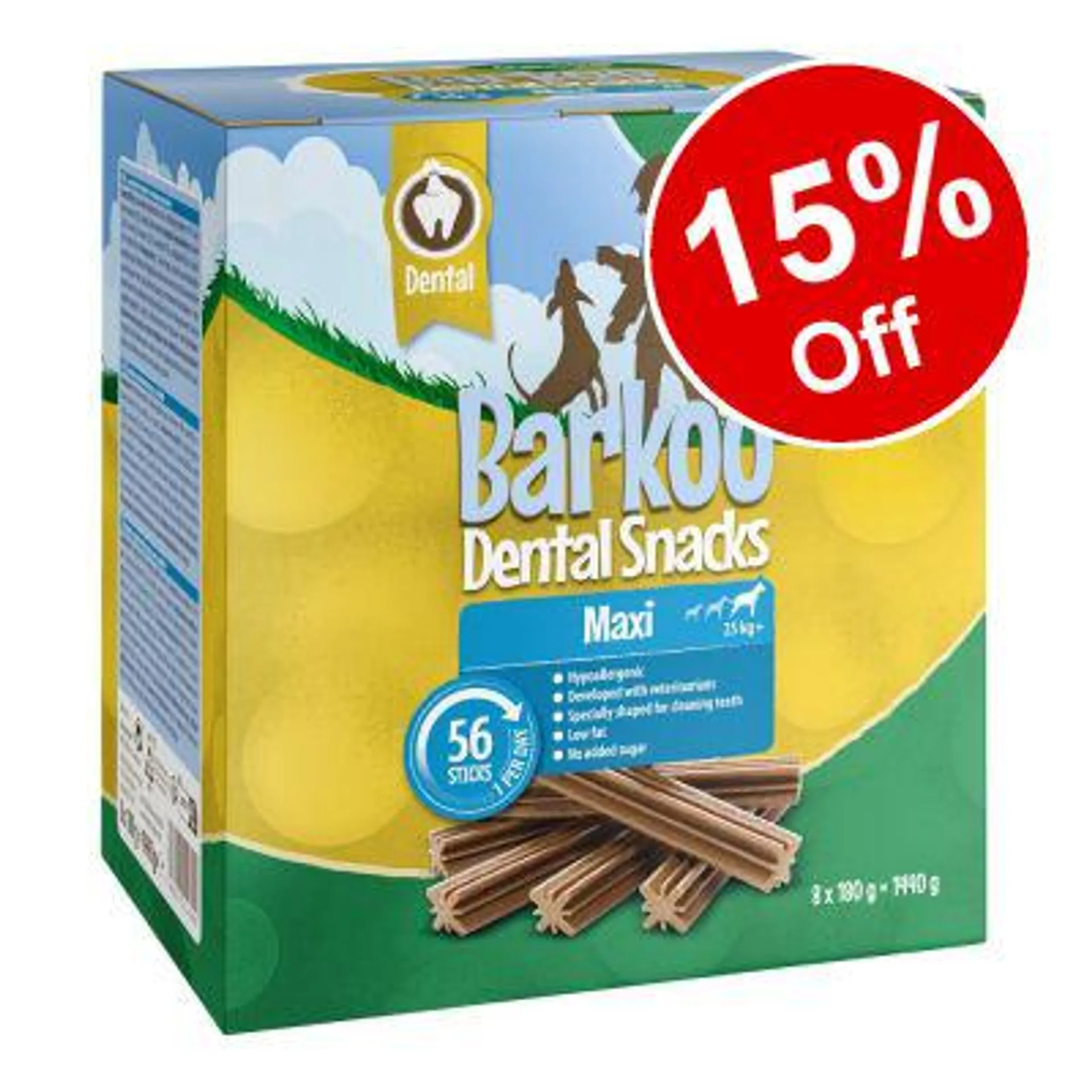 112 Barkoo Grain-Free Dental Dog Snacks - 15% Off!*