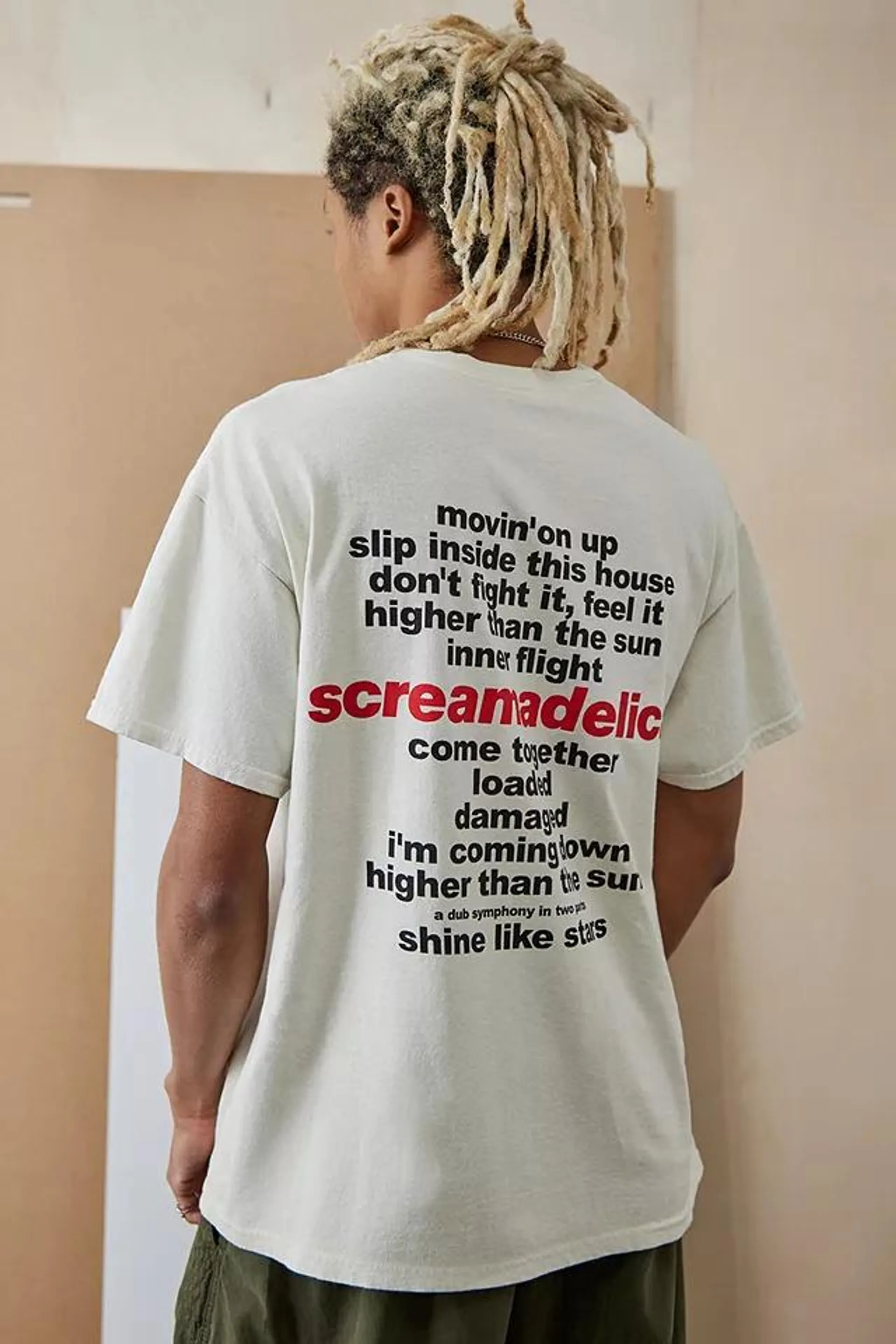 UO Ecru Primal Scream T-Shirt