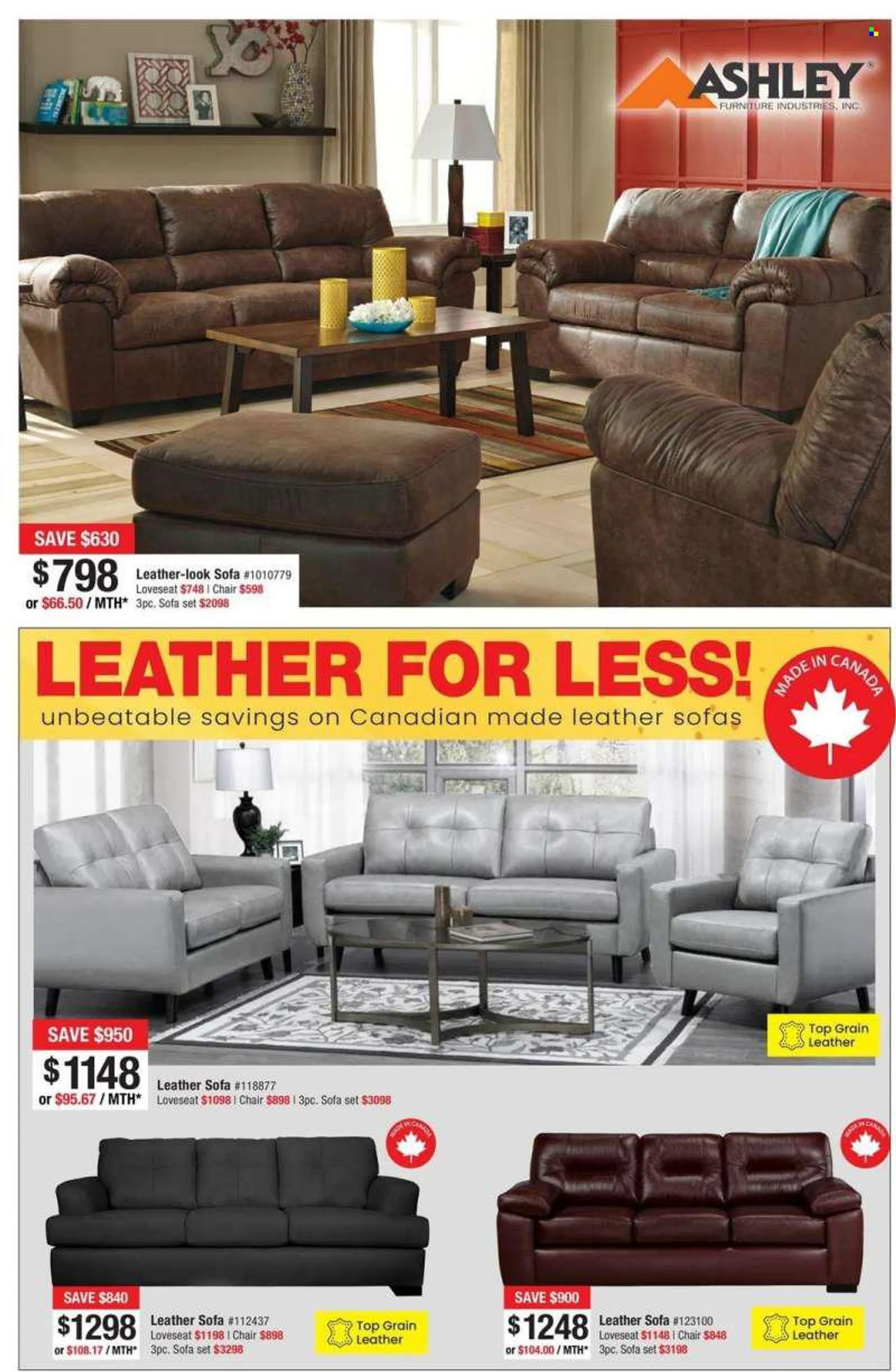 Bad Boy Superstore Flyer - July 14, 2022 - August 03, 2022 - Sales products - chair, leather sofa, loveseat, sofa. Page 3.